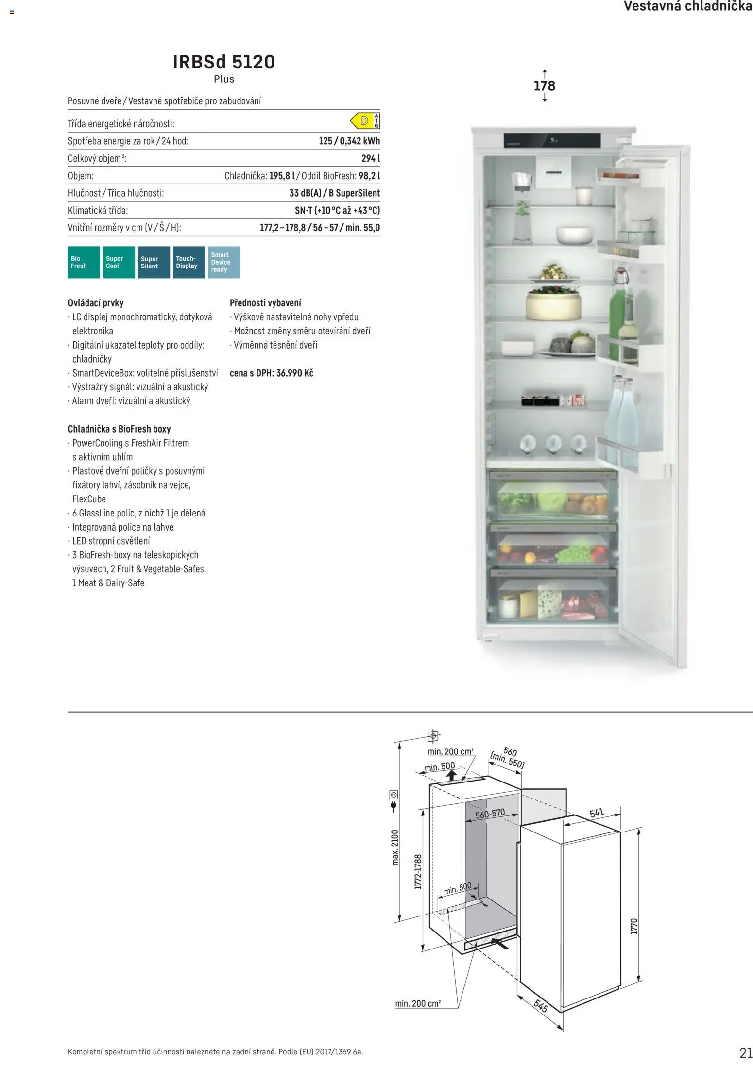 Möbelix leták - Liebherr od 01.10.2025 | Strana: 21 | Produkty: Osvětlení, Zásobník, Chladnička, Dveře