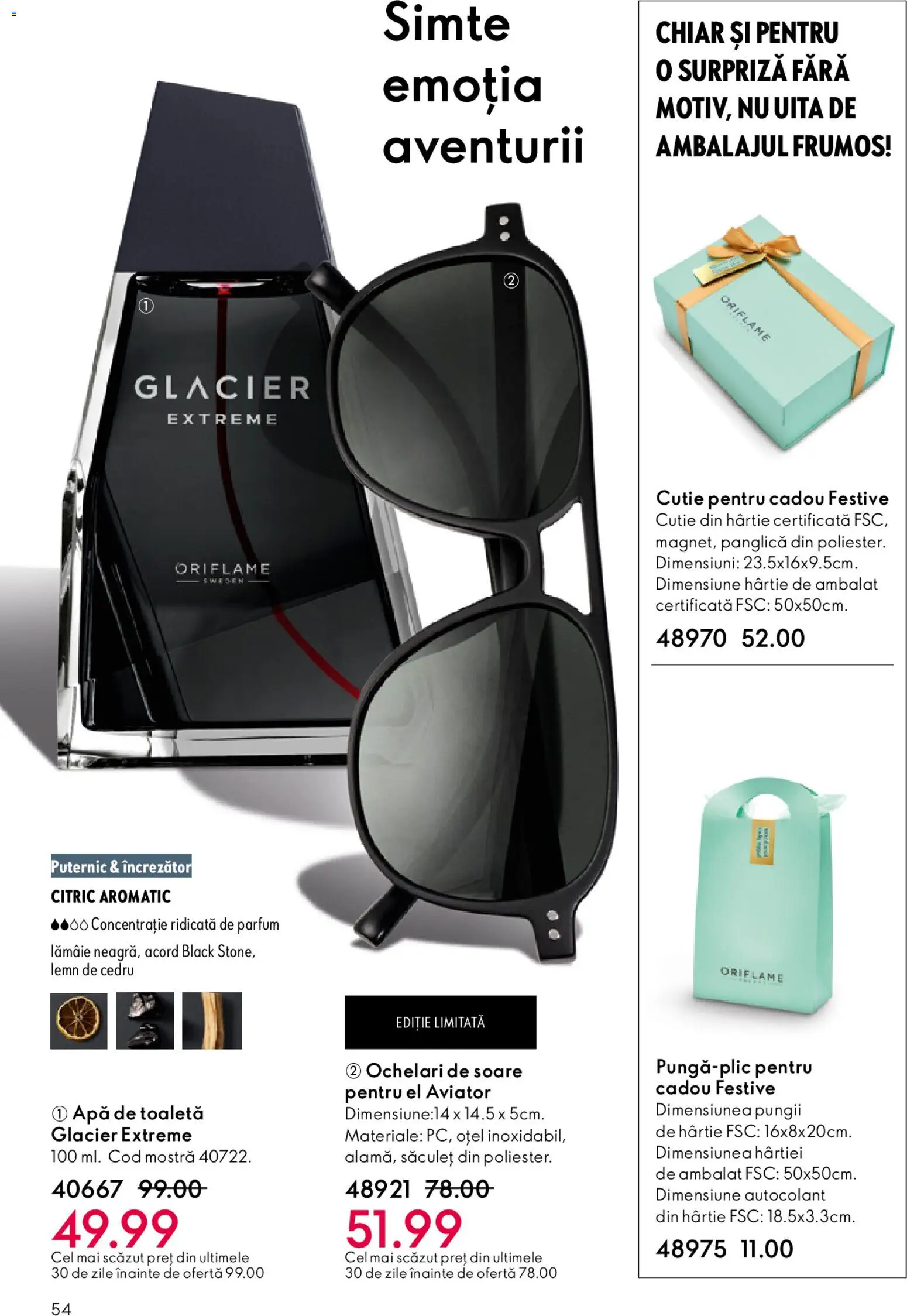 Noul catalog Oriflame – valabil de la 27.05.2026 | Pagină: 54 | Produse: Ochelari, Ochelari de soare, Parfum, Lămâie