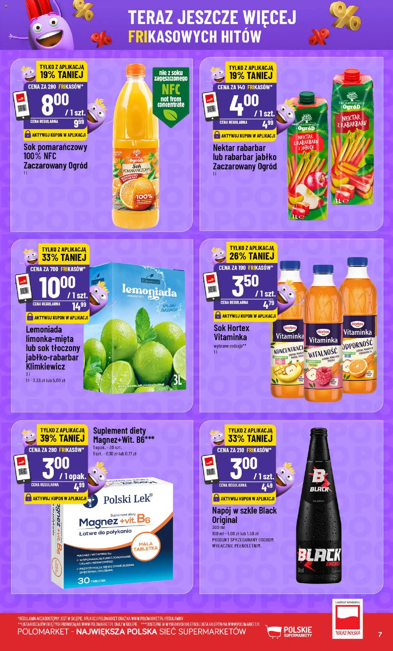 POLOmarket gazetka - Frikasowe Hity od 01.07.2026 | Strona: 7 | Produkty: Sok pomarańczowy, Sok