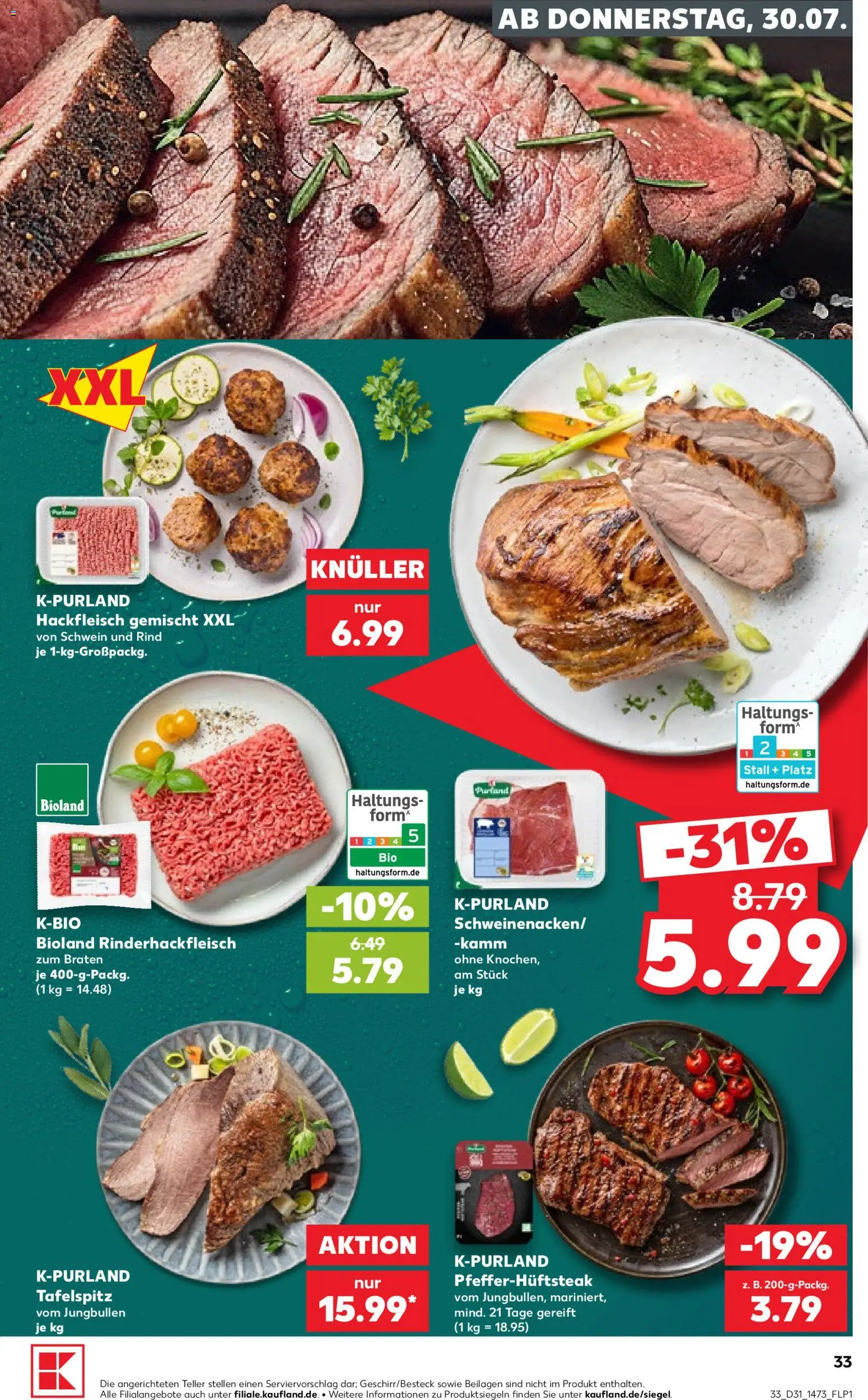 Kaufland Německo leták - Frankfurt od 30.07.2026 | Strana: 33 | Produkty: Forma