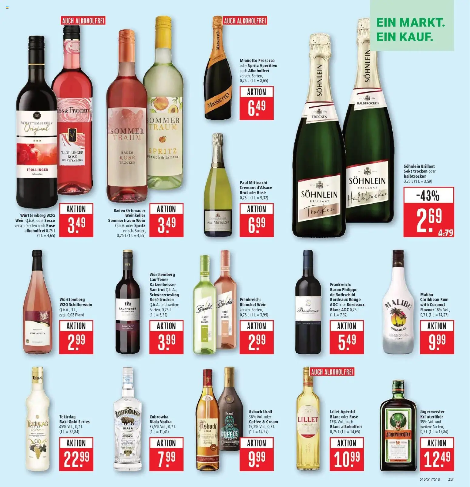 Marktkauf Prospekt Heidenheim (ab 14.09.2026) » Angebote online | Seite: 29 | Produkte: Lillet, Jägermeister, Vodka, Asbach