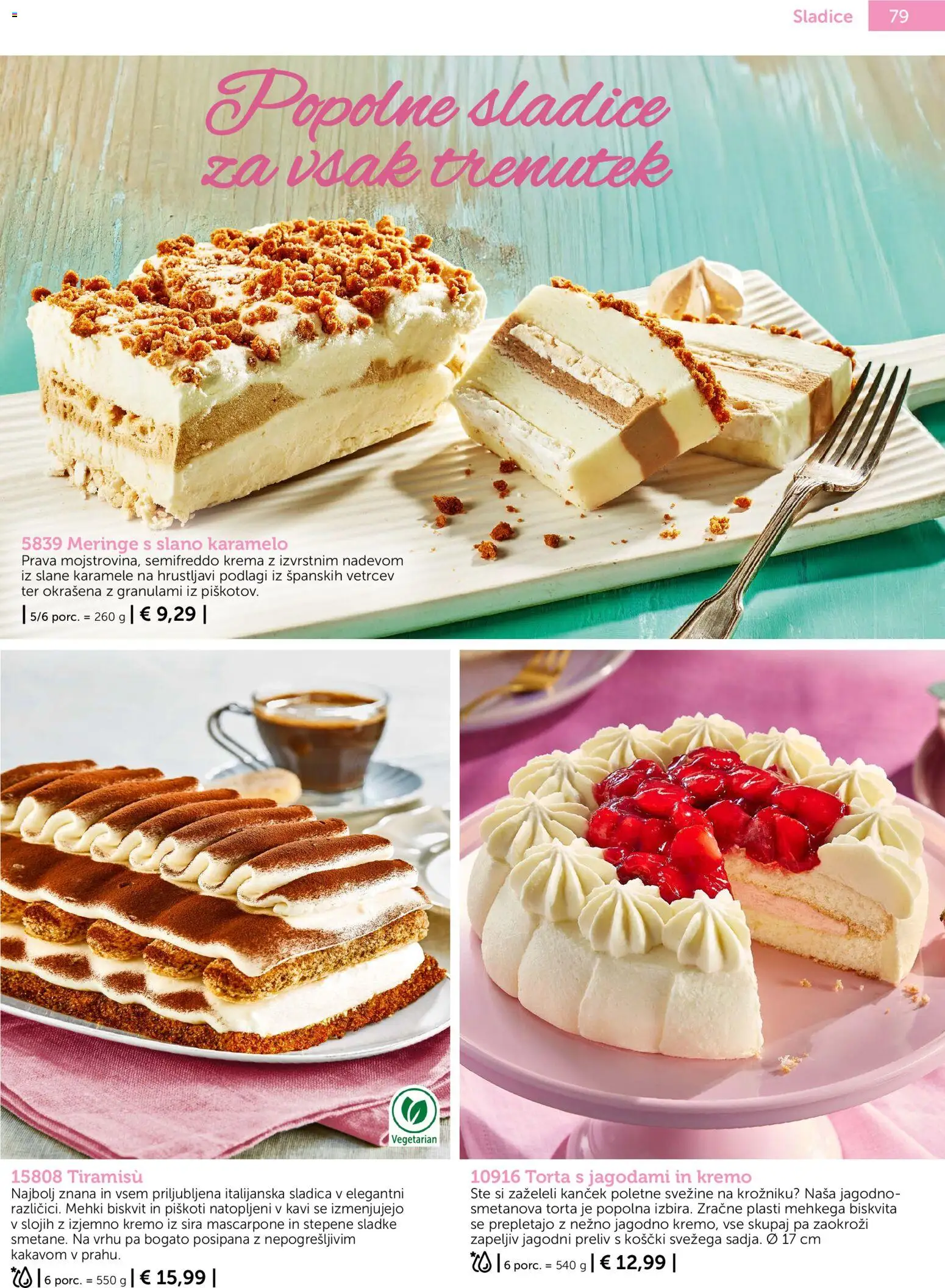 Novi Bofrost katalog ponudbe – veljaven od 01.10.2026 | Stran: 77 | Izdelki: Sladica, Torta, Krema, Karamele