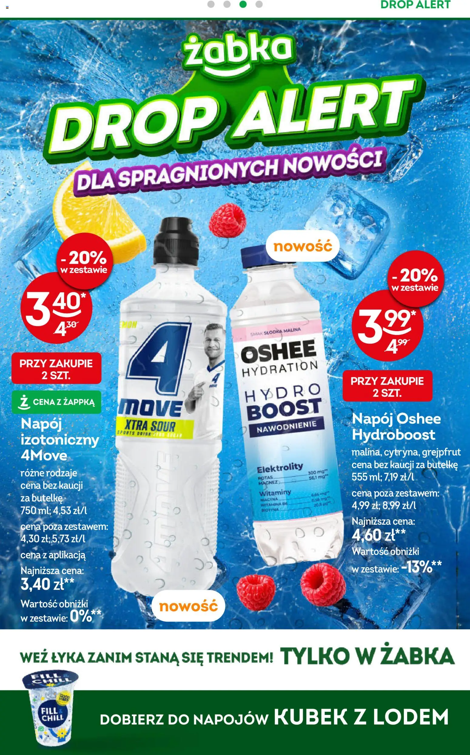 Żabka gazetka od 15.07.2026 | Strona: 10 | Produkty: Malina, Oshee, Grejpfrut