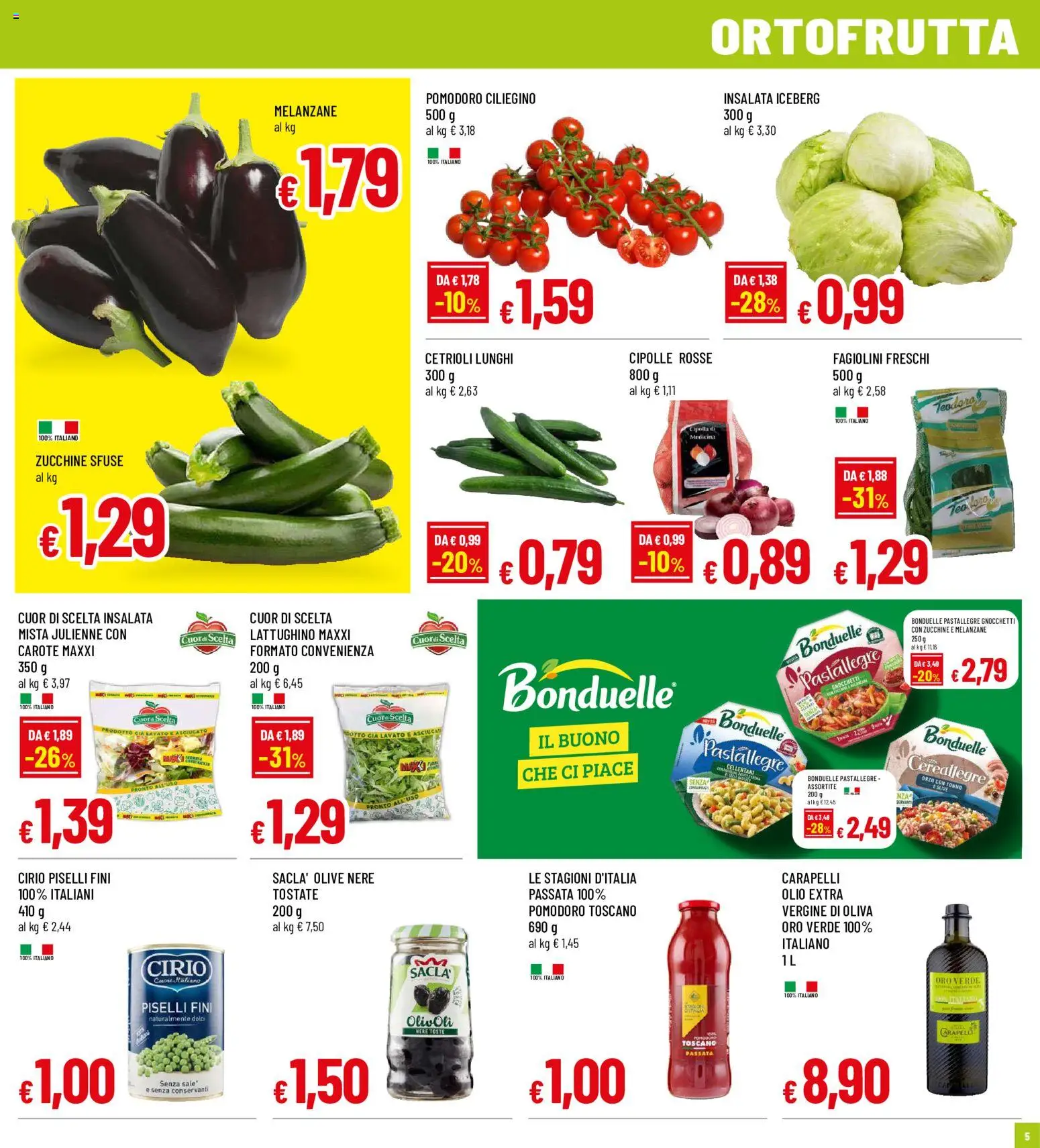Volantino Galassia del 16/07/2026 | Pagina: 5 | Prodotti: Cetrioli, Carote, Melanzane, Zucchine