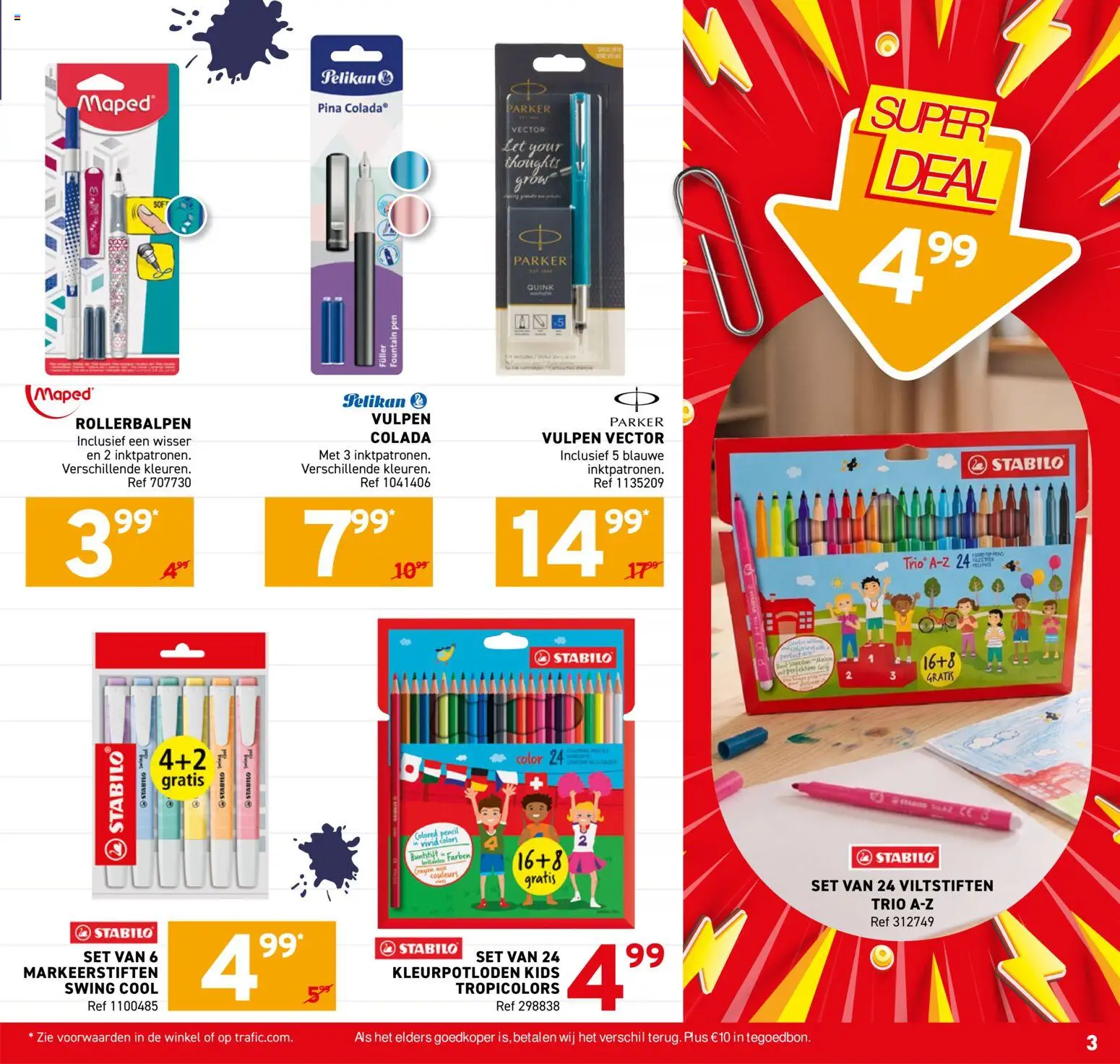 {H1} | Pagina: 3 | Producten: Markeerstiften, Pen, Kleurpotloden