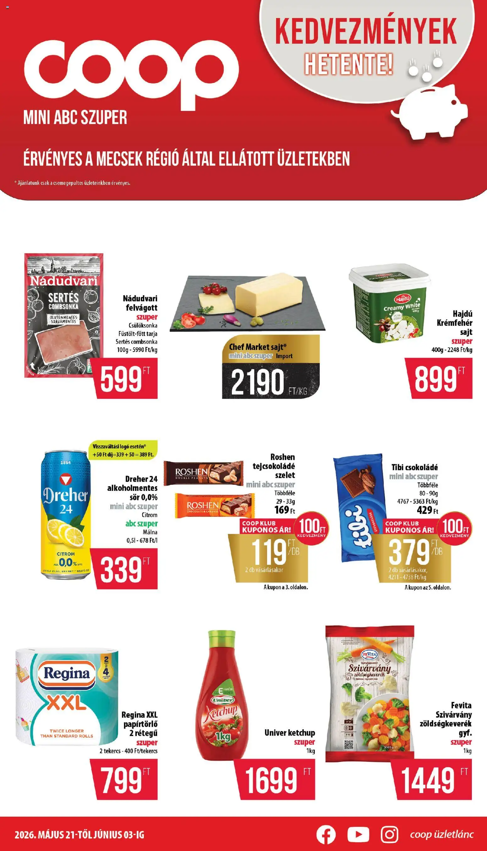 COOP akciós ujság - amely érvényes a következő dátumtól: 21.05.2026 | Oldal: 1