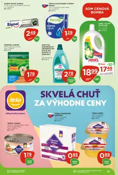 Terno leták platný od 30.04.2026 | Strana: 21 | Produkty: Tuniak, Friskies, Zubná pasta, Ariel