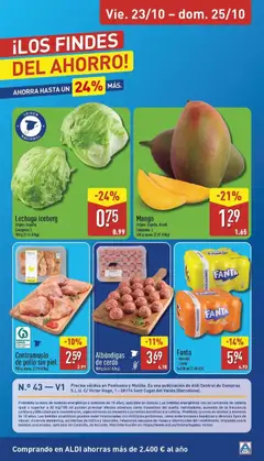 Vista previa Aldi folleto Península válido desde el 19/10/2026 | Página: 28 | Productos: Cerdo, Limón, Mango, Pollo