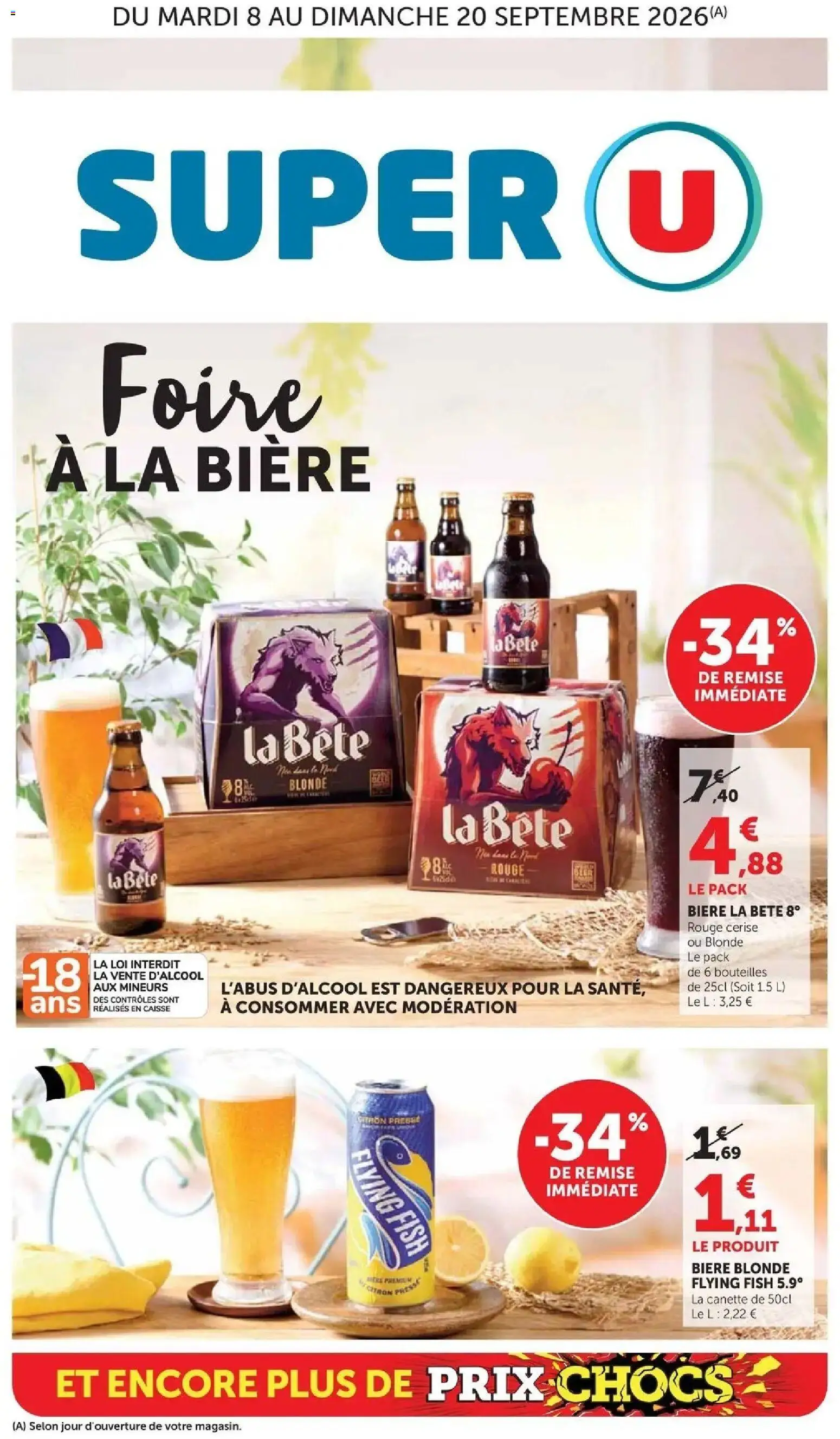 {H1} | Page: 1 | Produits: Citron, Bière blonde, Bière, Cerise