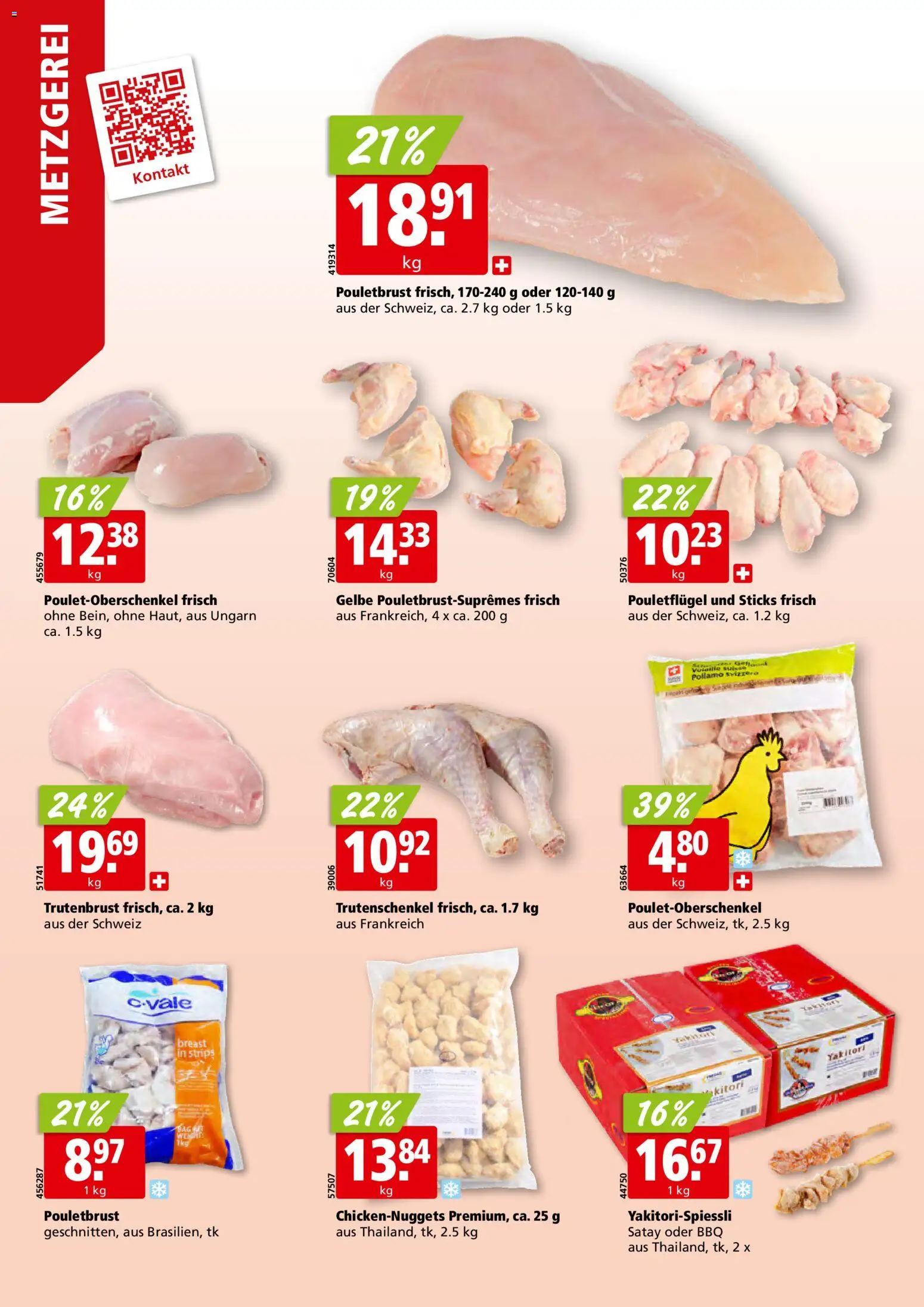 Aligro aktionen Schlieren, Gossau SG, Frauenfeld, Rapperswil-Jona, Sargans, Bern – gültig ab 14.09.2026 | Seite: 6 | Produkte: Pouletbrust