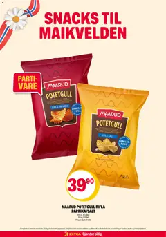 Forhåndsvisning av Coop Extra kundeavis gyldig fra 11.05.2026 | Side: 22 | Produkter: Snacks, Paprika, Potetgull
