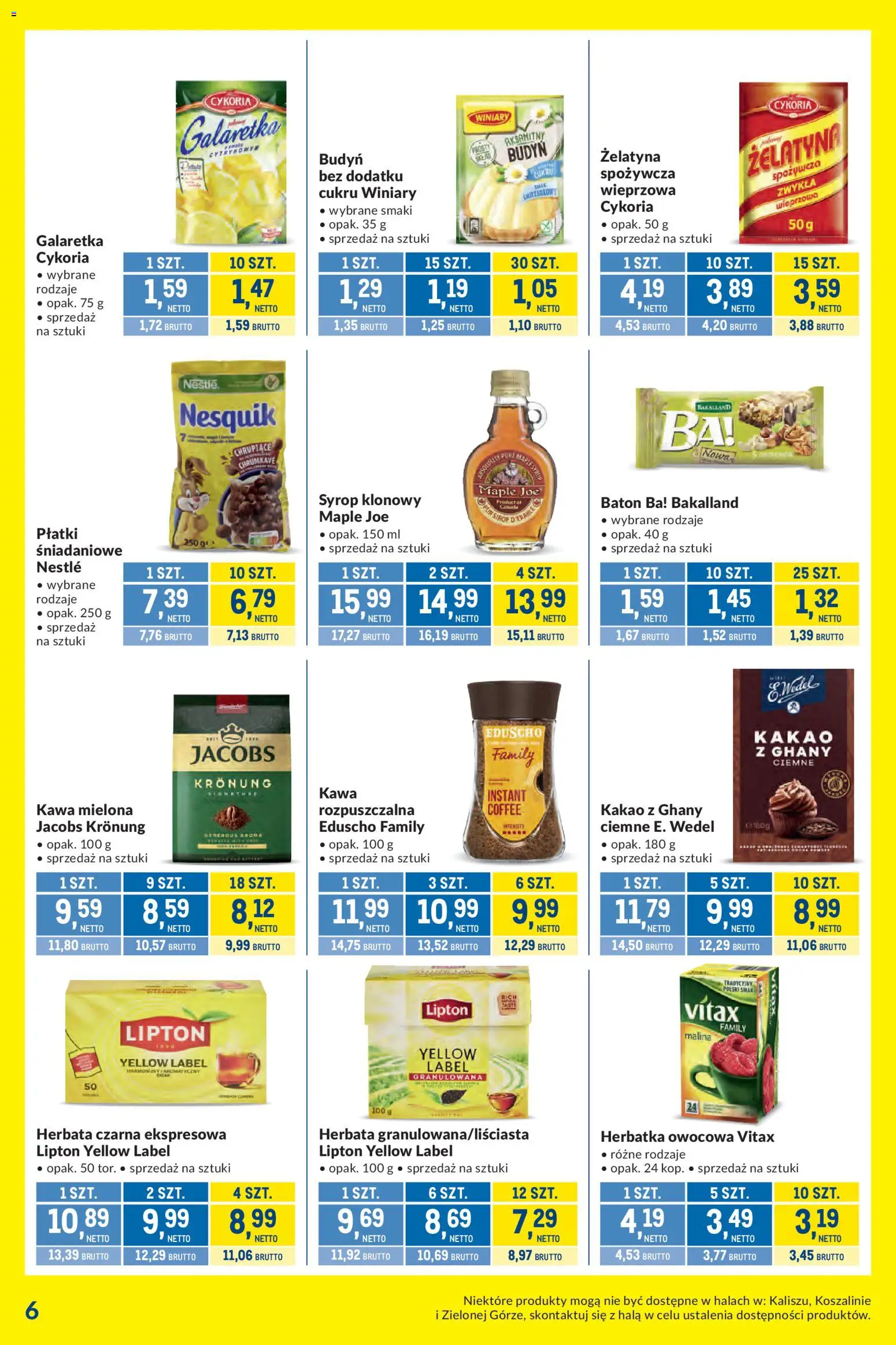 Makro gazetka - Kupujesz więcej płacisz mniej od 27.10.2026 | Strona: 6 | Produkty: Syrop, Jacobs, Baton, Kawa