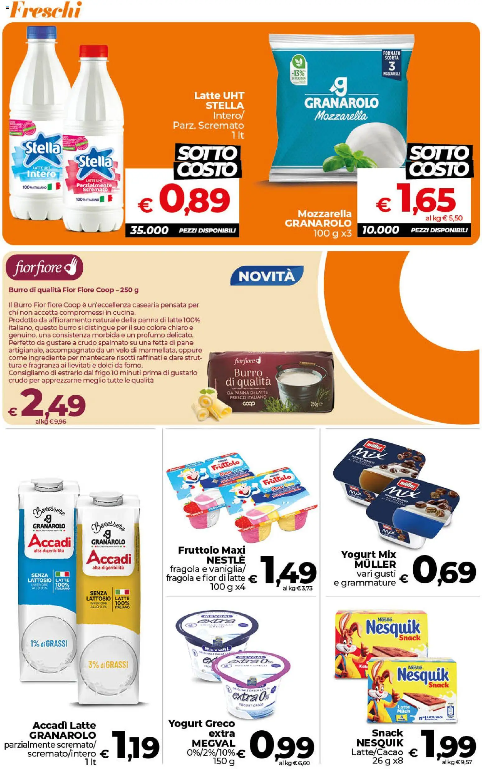 Volantino Ipercoop del 13/10/2026 | Pagina: 12 | Prodotti: Panna, Mozzarella, Latte, Profumo