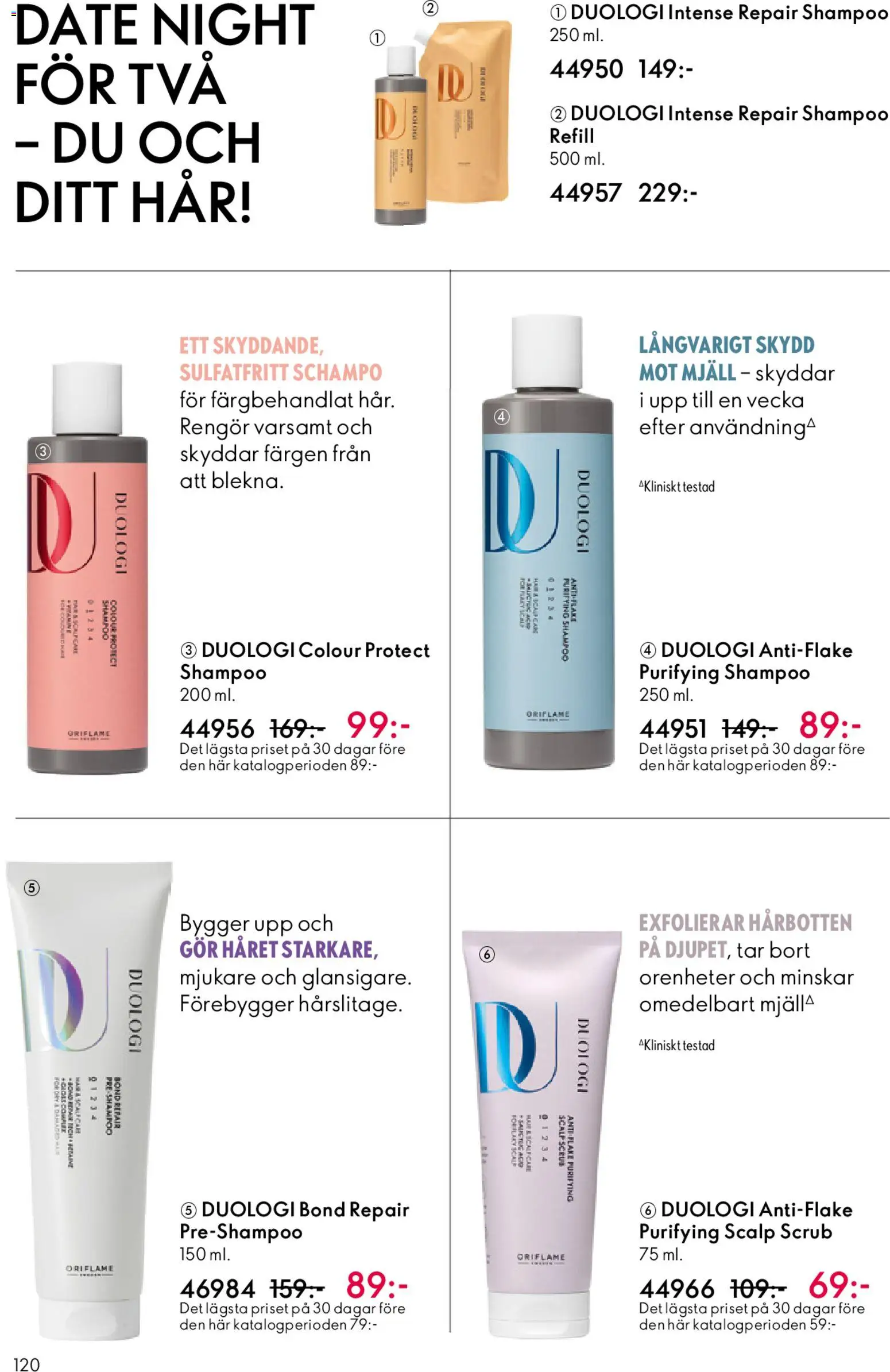 Oriflame reklamblad aktuell från 01.04.2026 | Sida: 120 | Produkter: Schampo
