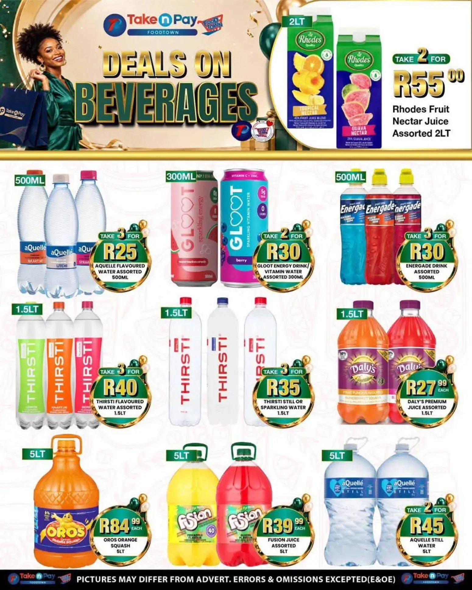 New Take n Pay catalogue – valid from 31/08/2026 | Page: 15 | Products: Juice, Energy drink, Water, Fruit