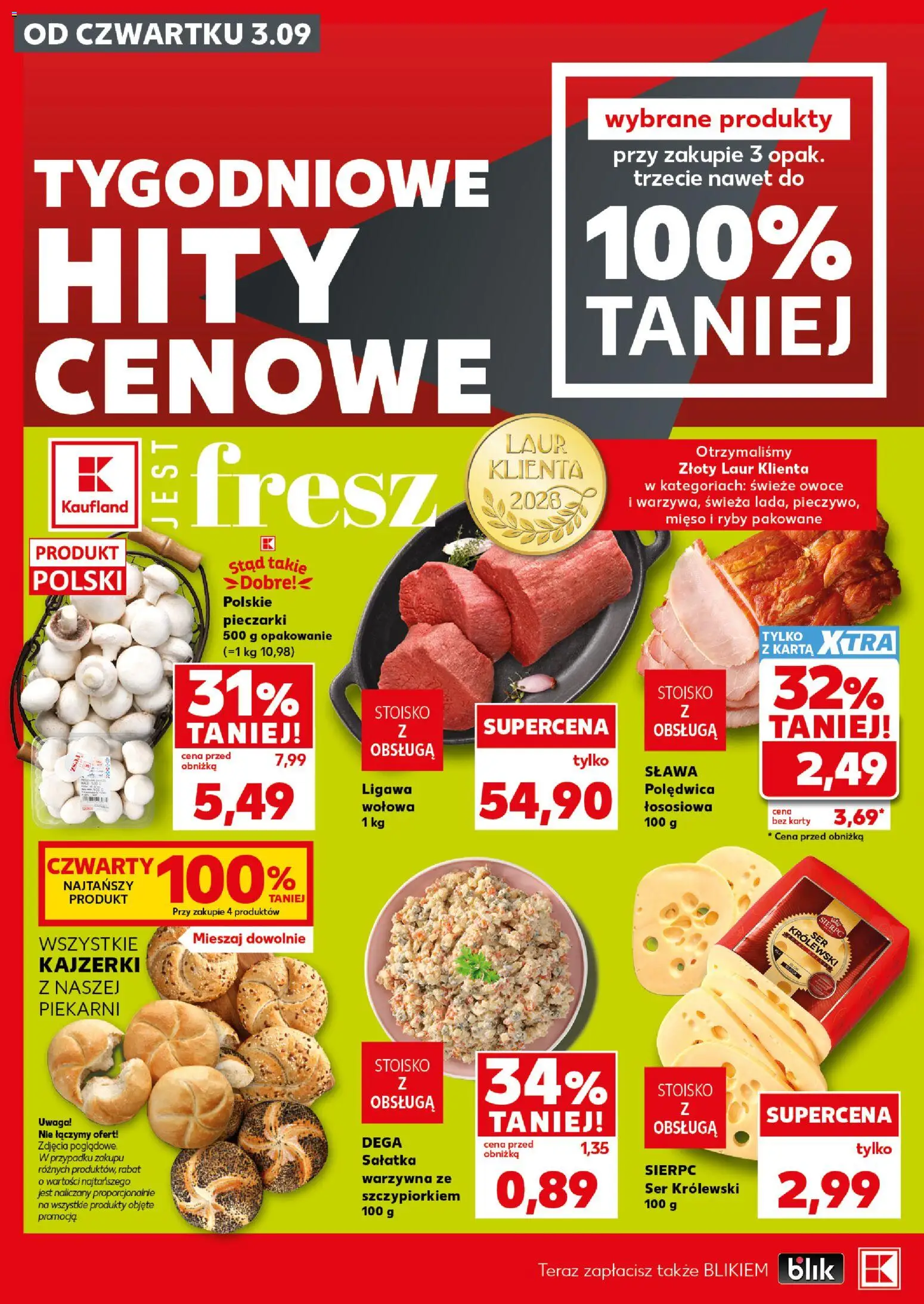 Kaufland Polsko leták - Mocny start od 07.09.2026 | Strana: 8 | Produkty: Ryby, Karty