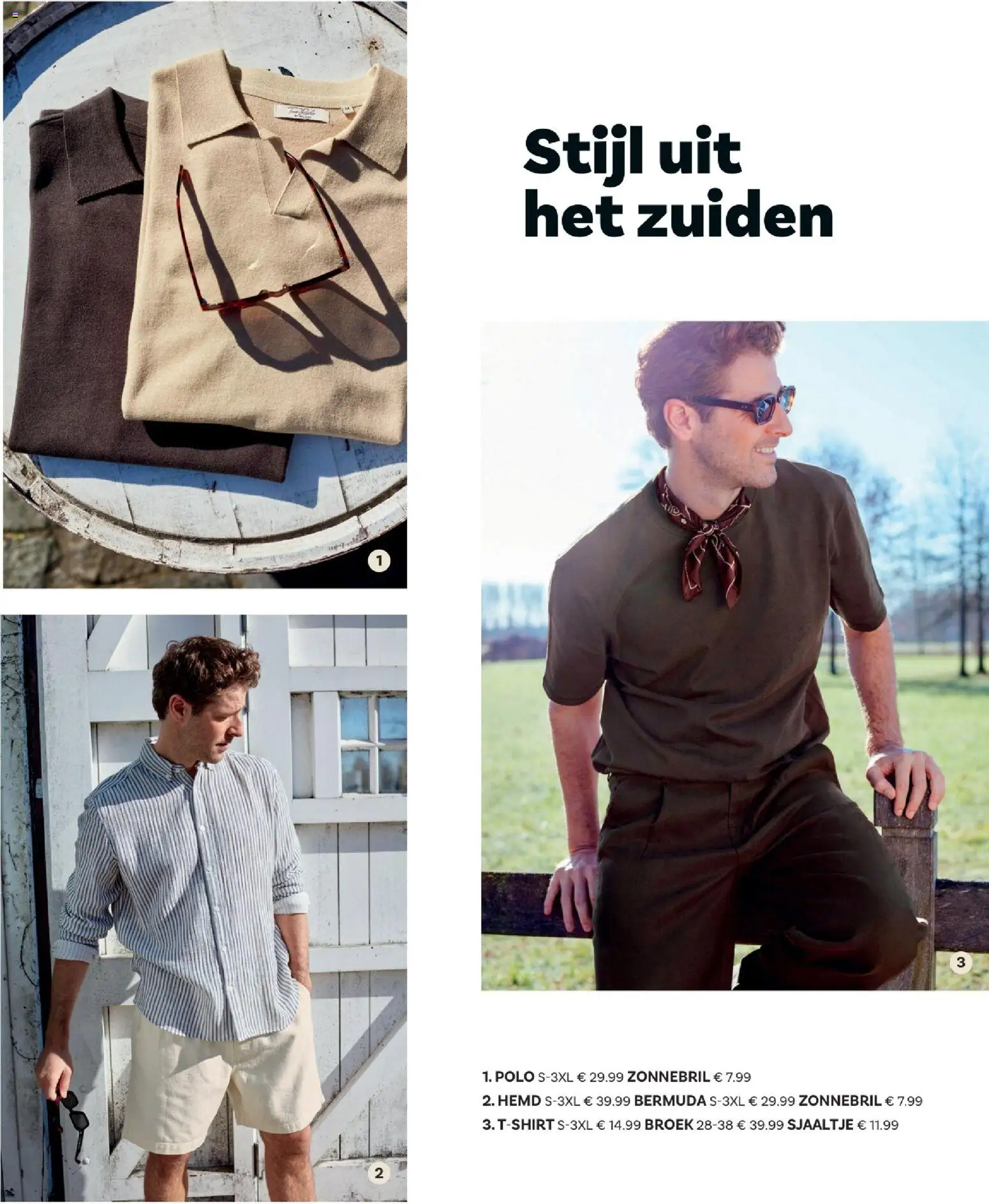 {H1} | Pagina: 3 | Producten: Sjaaltje, Zonnebril, Hemd, Broek