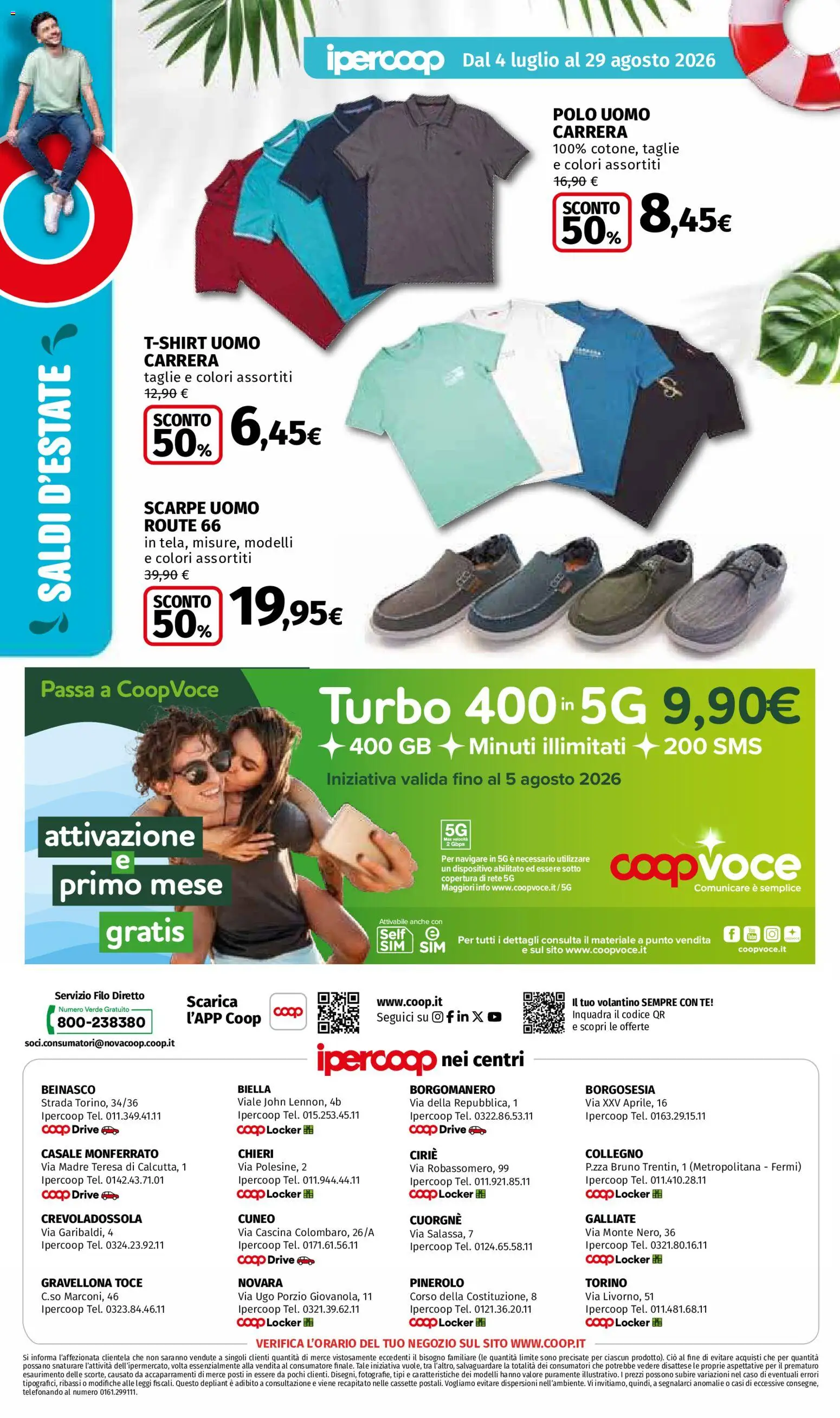 Volantino Ipercoop del 04/07/2026 | Pagina: 12 | Prodotti: Tè, Scarpe, Polo