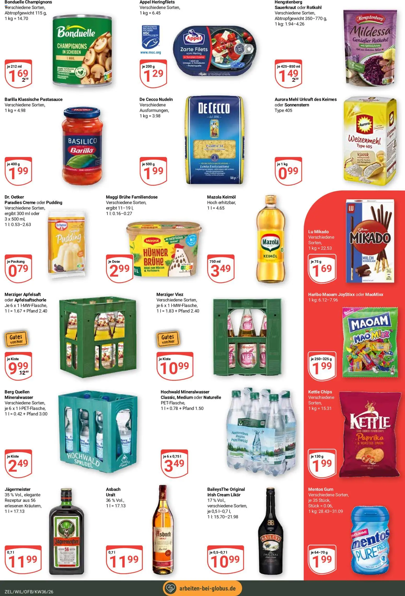 Globus Prospekt Zell – gültig ab 31.08.2026 | Seite: 8 | Produkte: Milch, Creme, Paprika, Asbach