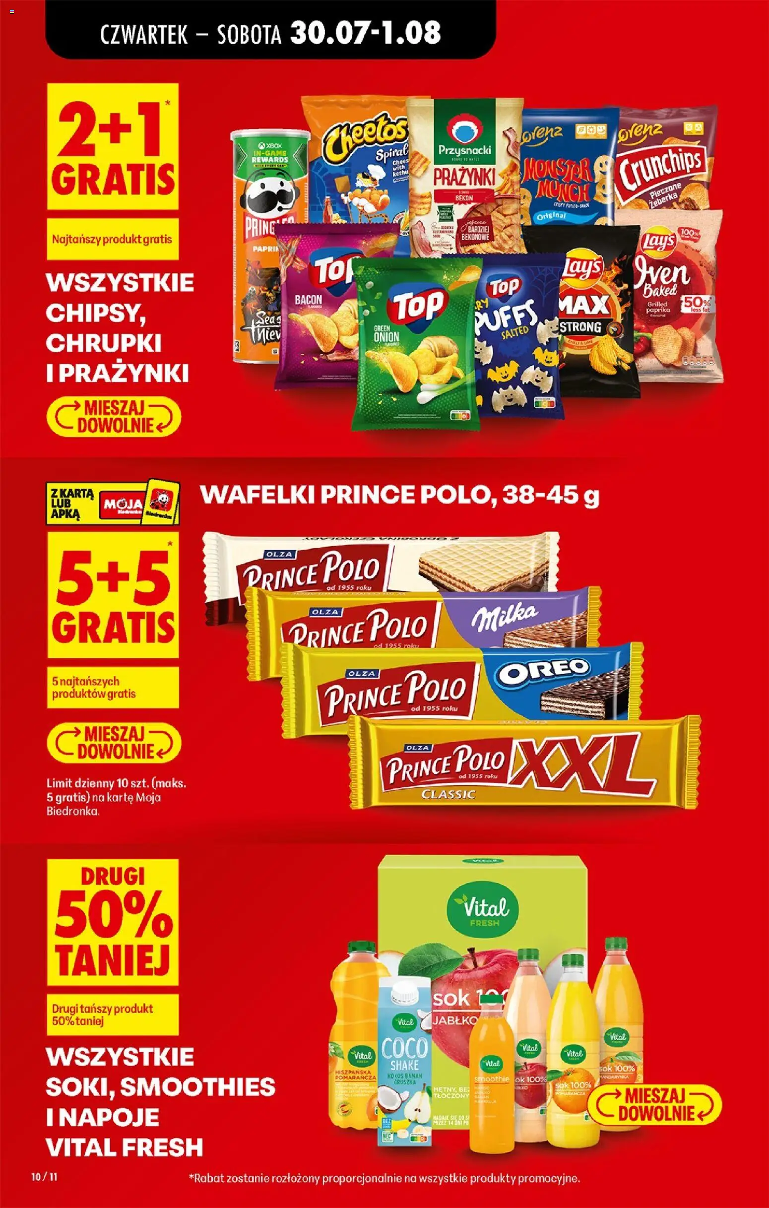 Biedronka Polsko leták - Codziennie niskie ceny od 30.07.2026 | Strana: 16 | Produkty: Monster, Milka, Paprika, Lay's