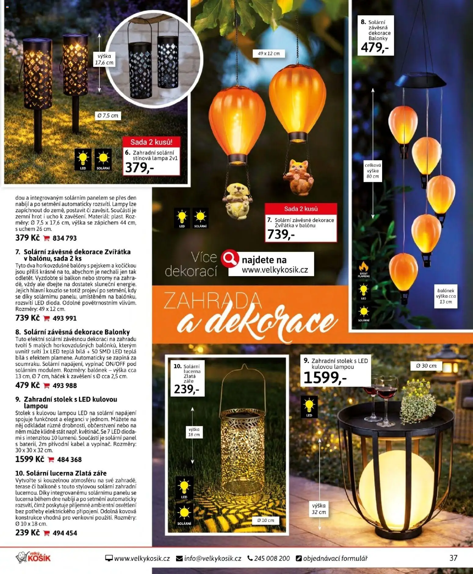Velký Košík katalog červen 2026 od 01.06.2026 | Strana: 37 | Produkty: Košík, Kabel, Lampa, LED