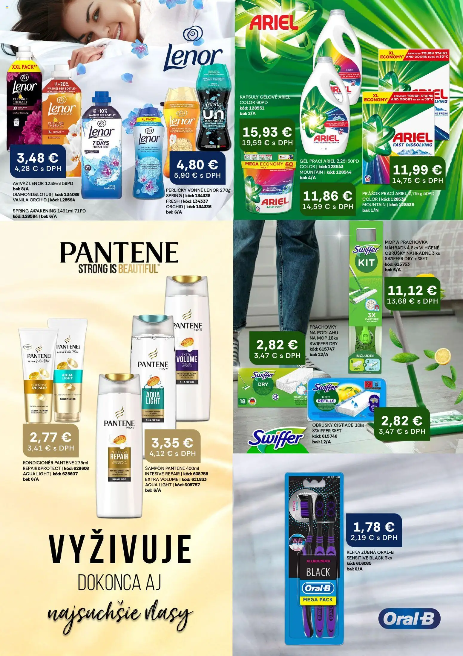 Nové Labaš akcie – leták je platný od 08.05.2026 | Strana: 27 | Produkty: Mop, Kondicionér, Aviváž, Ariel