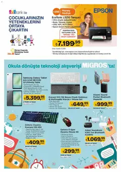 10 Eylül 2026 tarihinden itibaren geçerli olan Migros kataloğu önizlemesi | Sayfa: 131 | Ürünler: Tablet, Klavye, Oyuncu, Kulaklık
