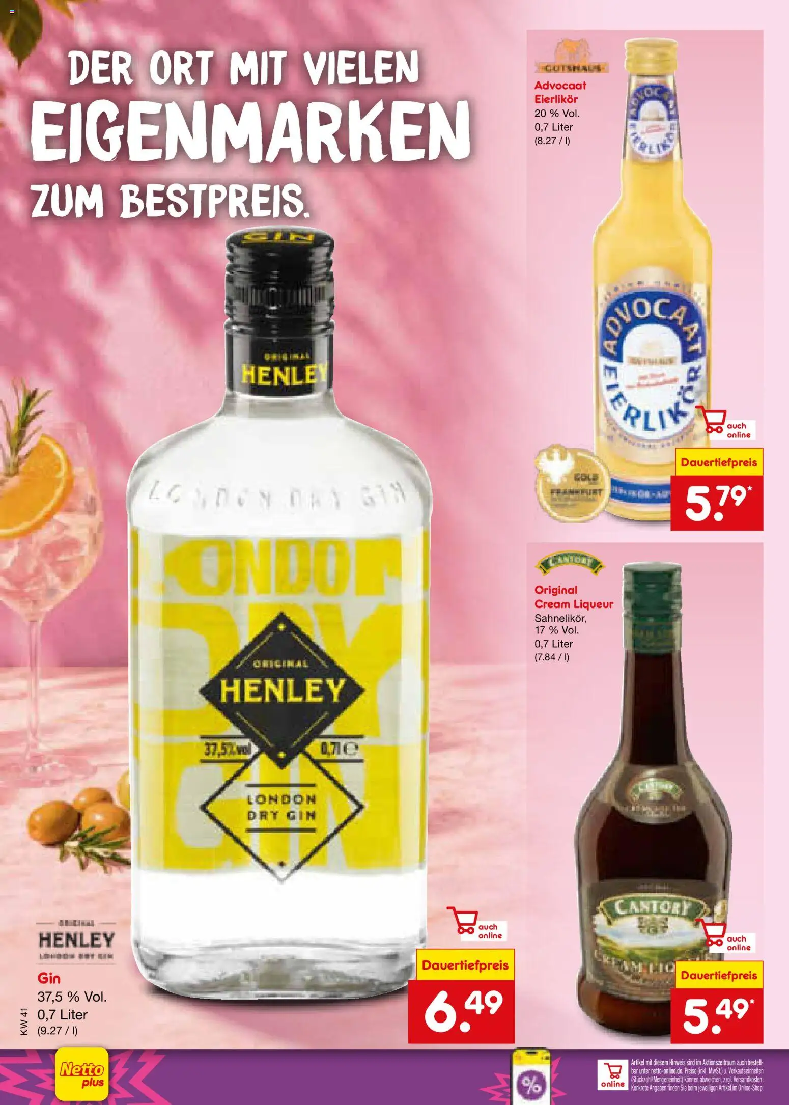 Netto Marken-Discount Prospekt – gültig ab 05.10.2026 | Seite: 32 | Produkte: Gin