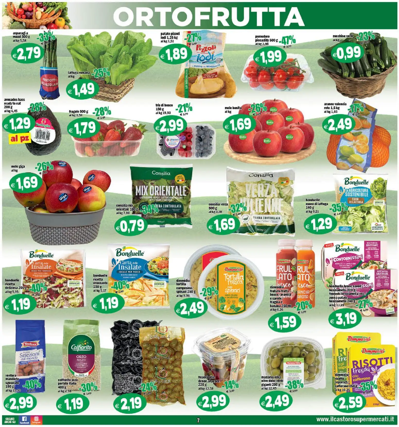 Volantino Il Castoro del 29.04.2026 | Pagina: 7 | Prodotti: Arance, Fragole, Mandorle, Zucchine