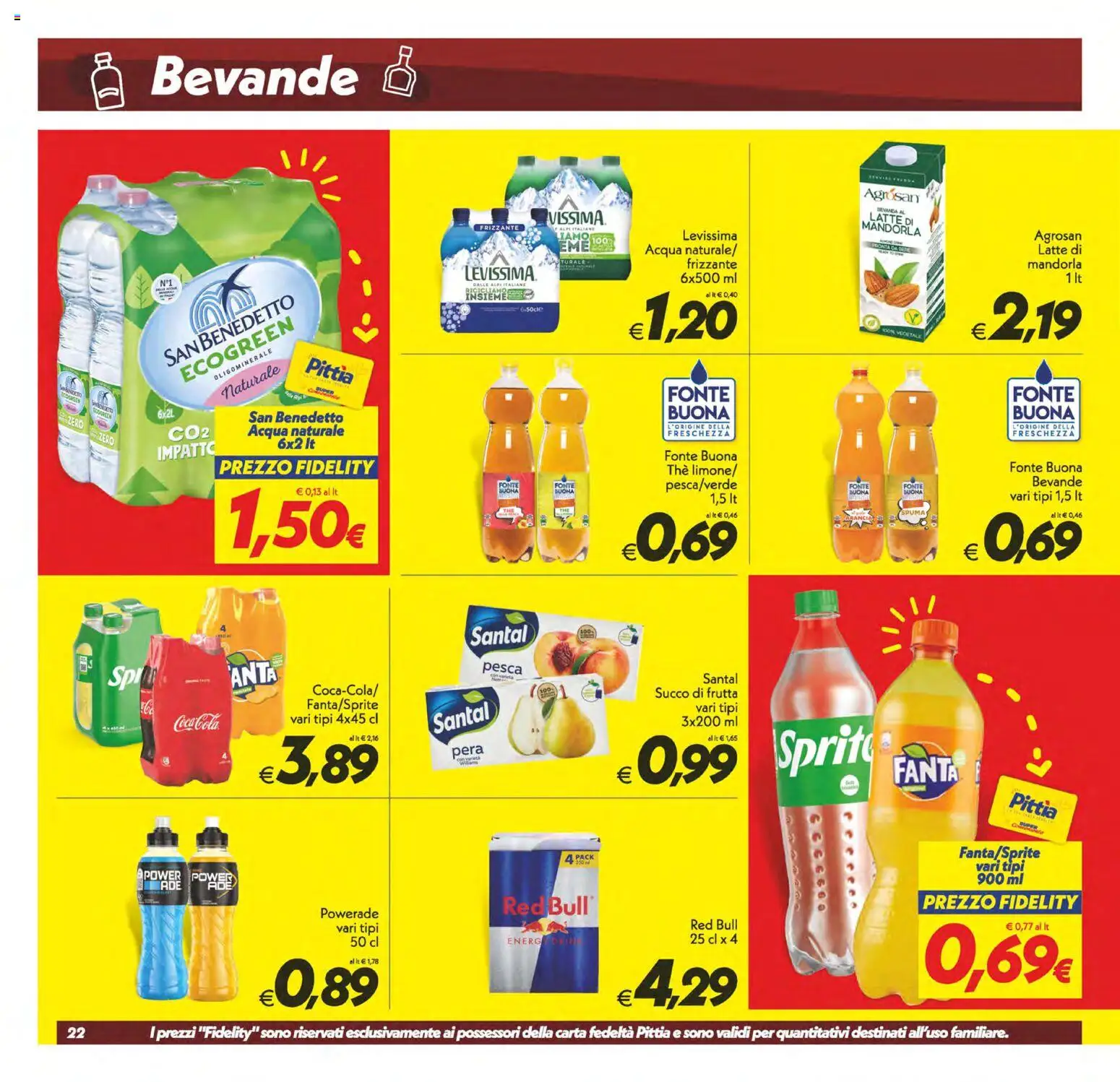 Volantino SuperConveniente del 25/09/2026 | Pagina: 22 | Prodotti: Acqua, Pesca, Pera, Fanta