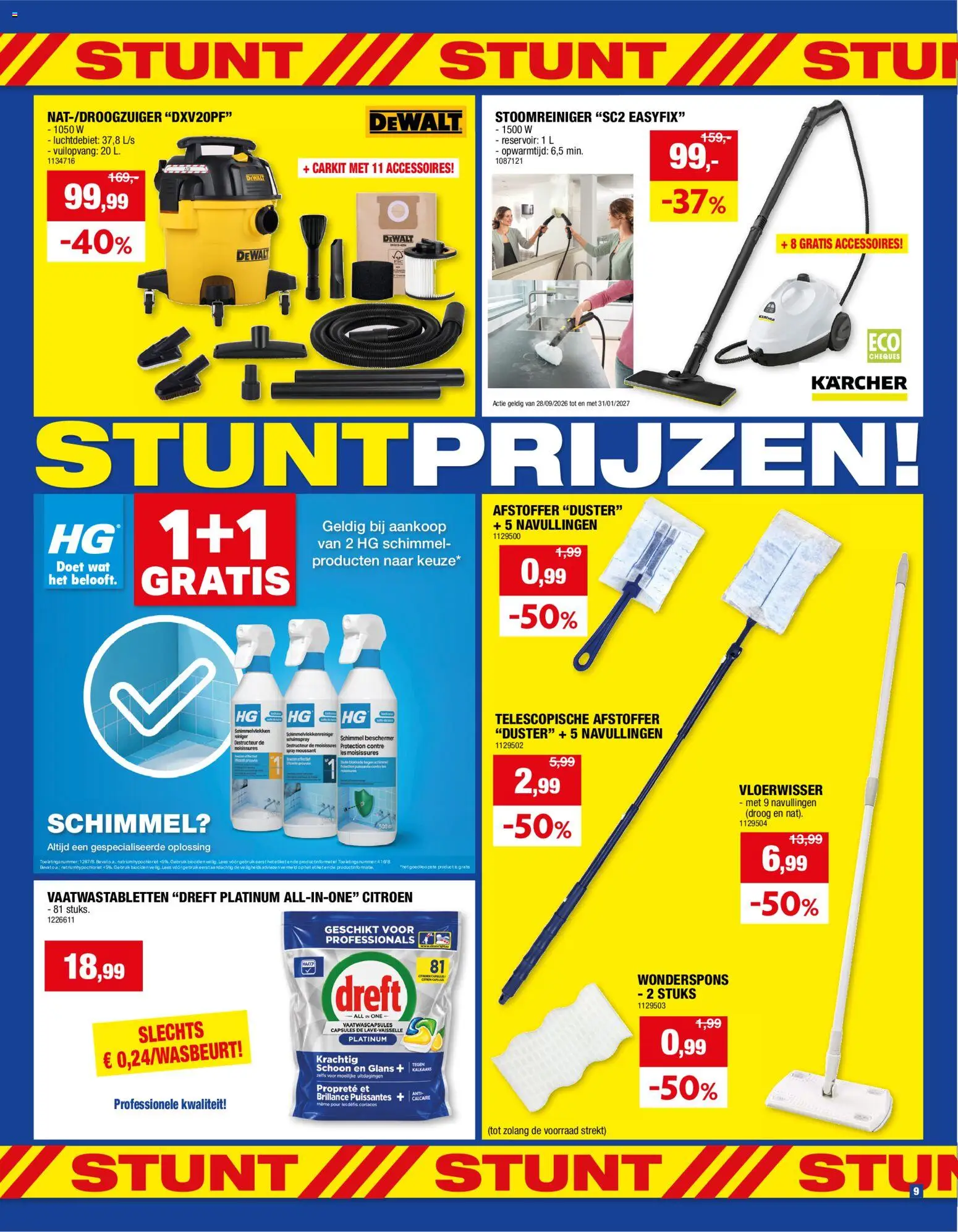 {H1} | Pagina: 8 | Producten: Vaatwascapsules, Vaatwastabletten, La, Stoomreiniger
