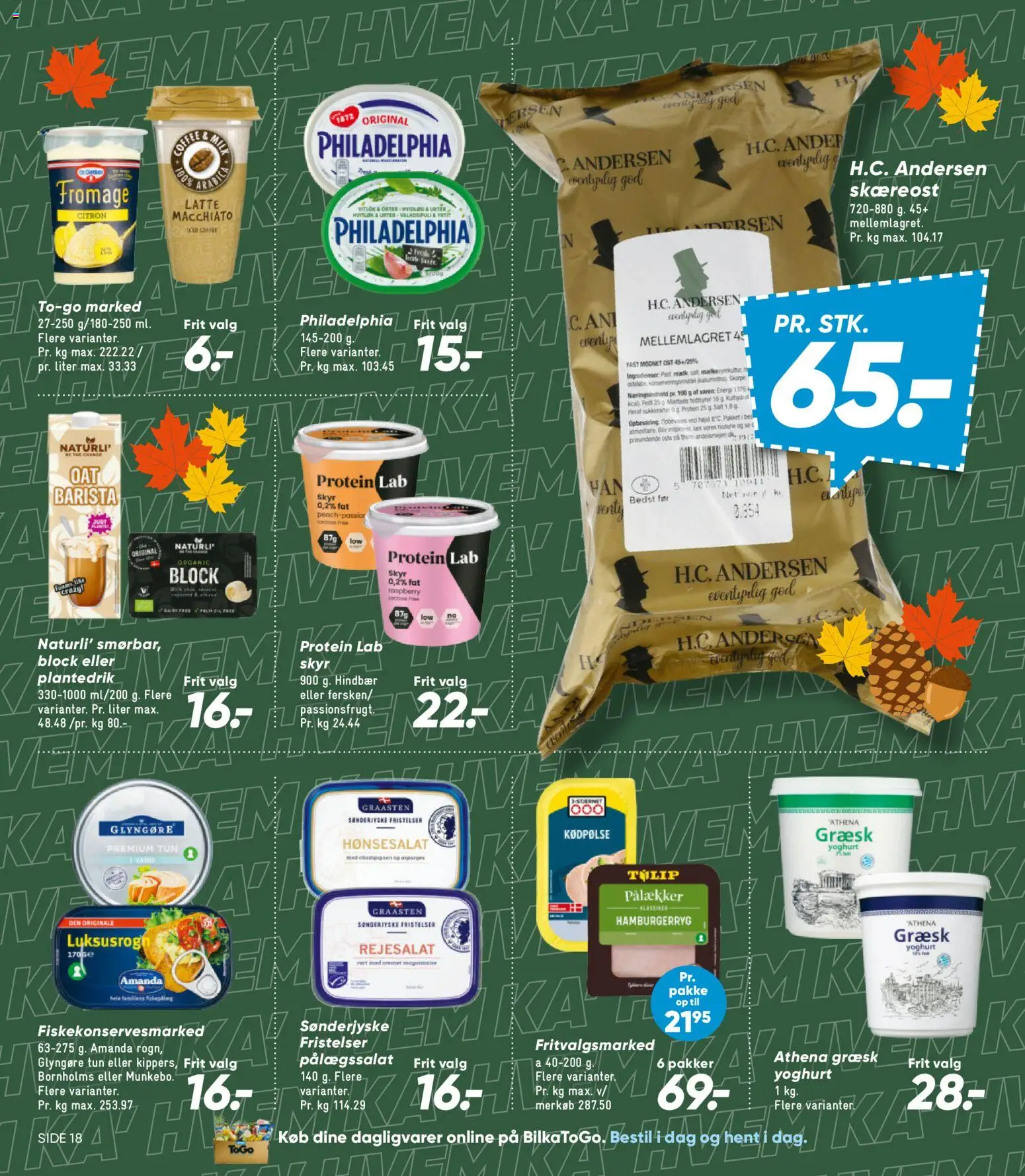 Bilka tilbudsavis – gyldig fra 23/10/2026 | Side: 26 | Produkter: Skyr, Tun, Hindbær, Hamburgerryg