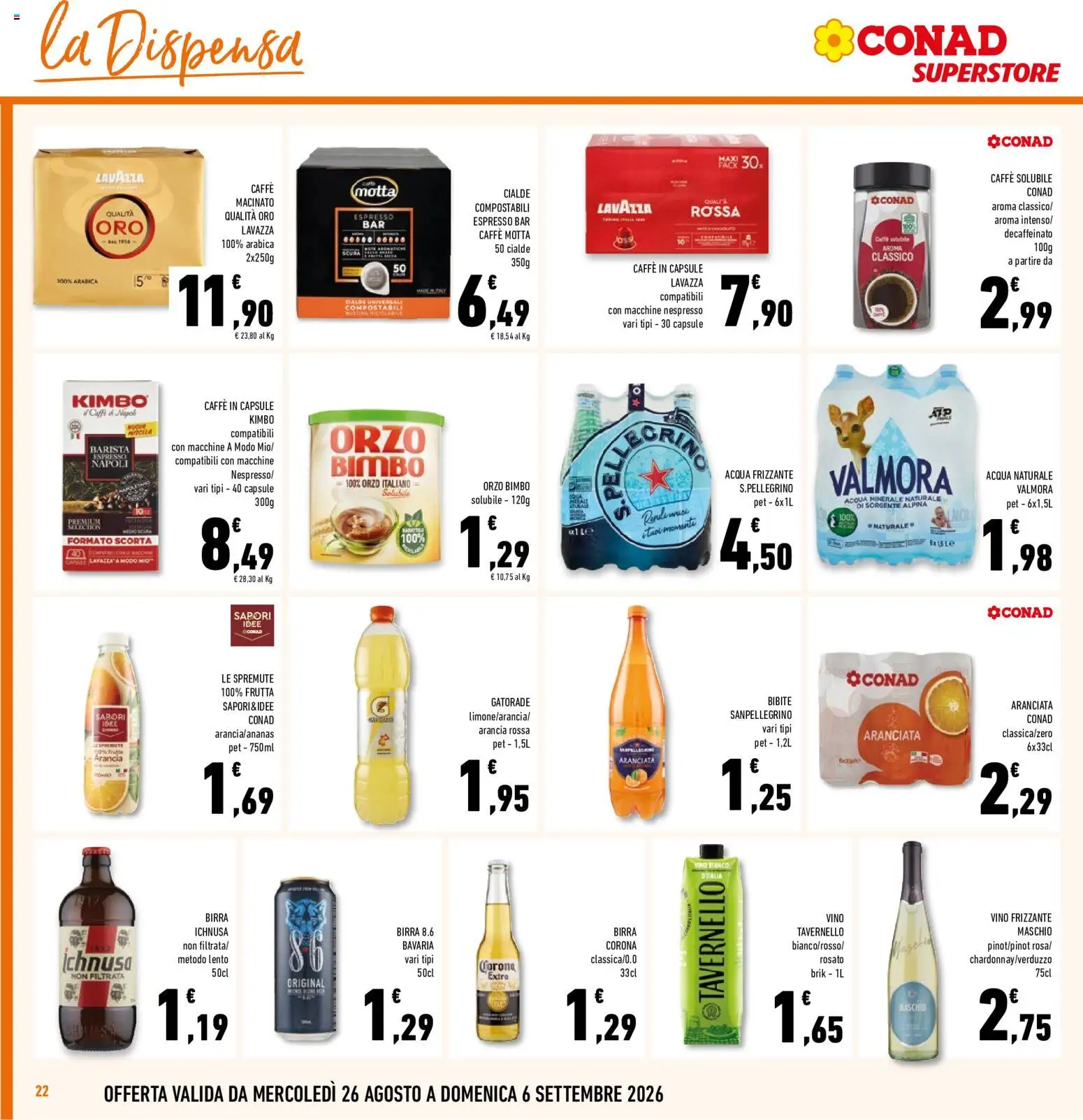 Volantino Conad del 26/08/2026 | Pagina: 22