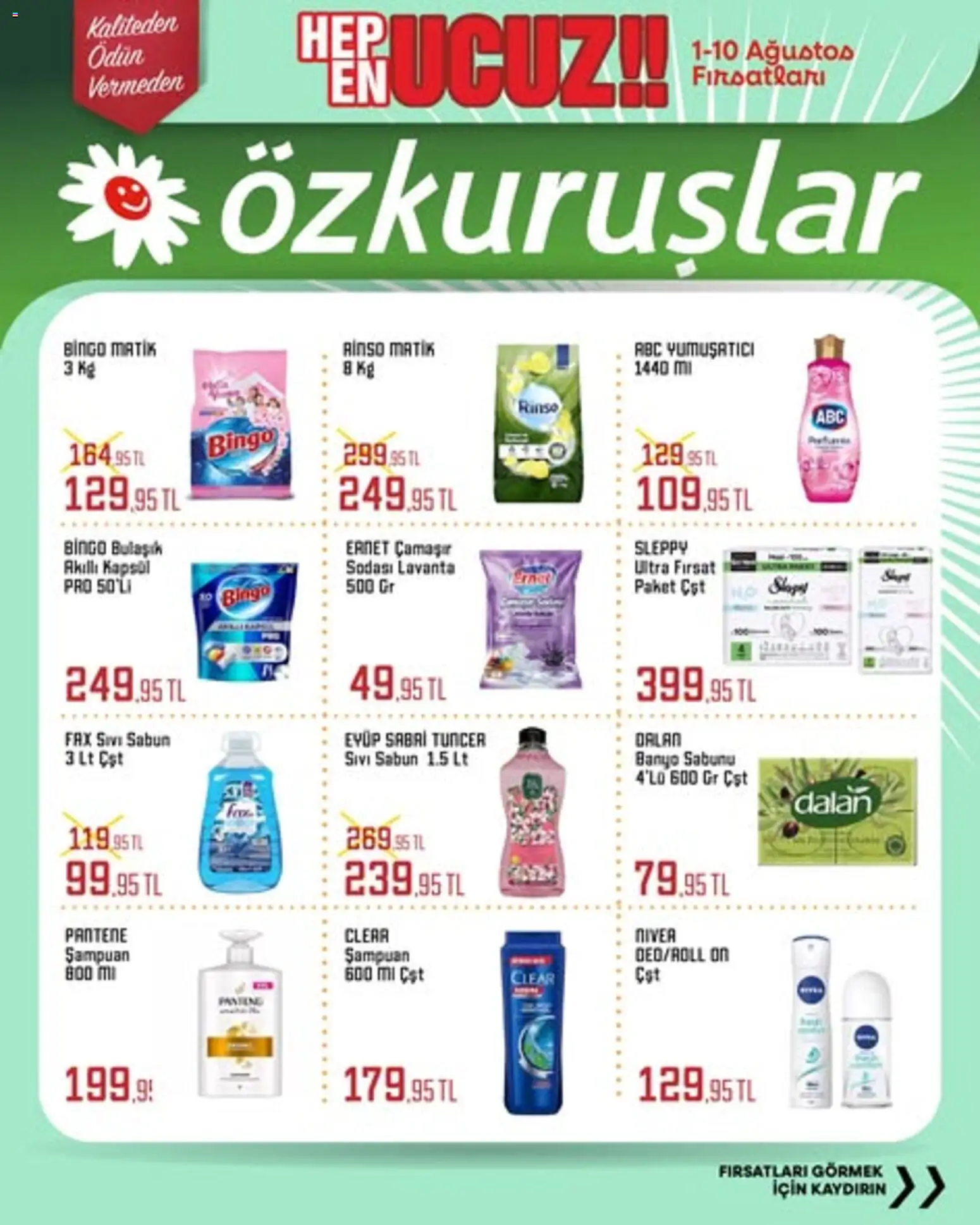 Özkuruşlar Katalog - 01 Ağustos 2026 tarihinden itibaren geçerlidir | Sayfa: 3