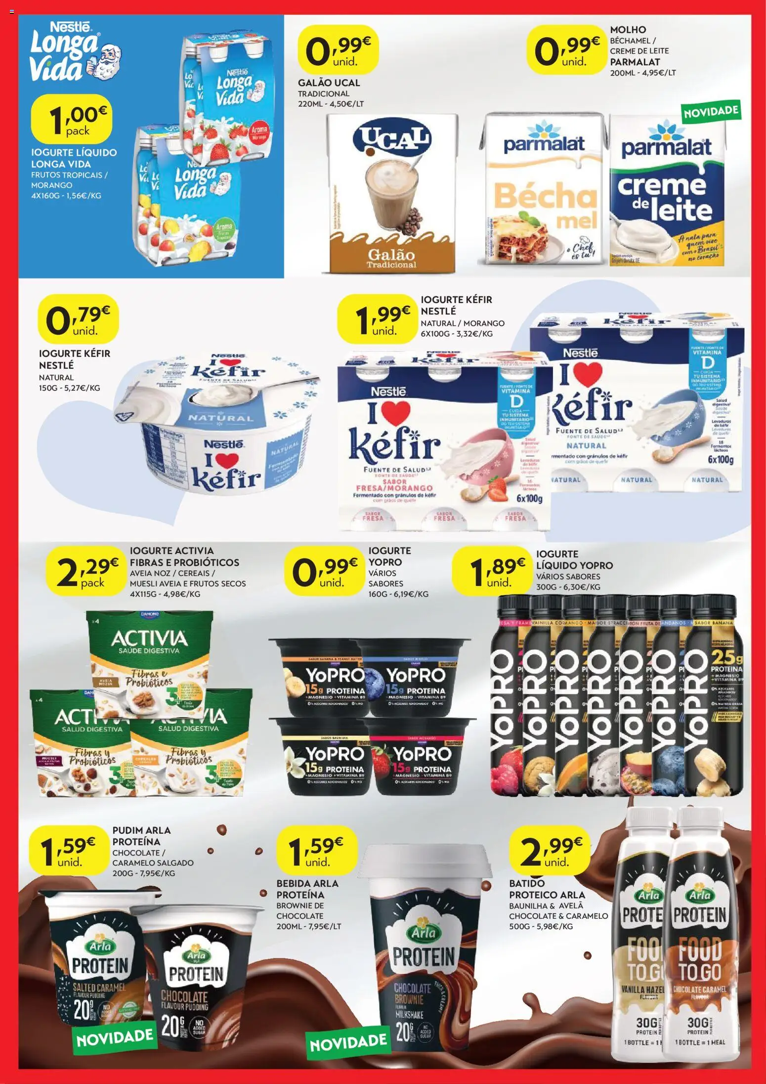 Spar folheto │ válido de 13/10/2026 | Página: 3 | Produtos: Muesli, Iogurte, Creme de leite, Proteina