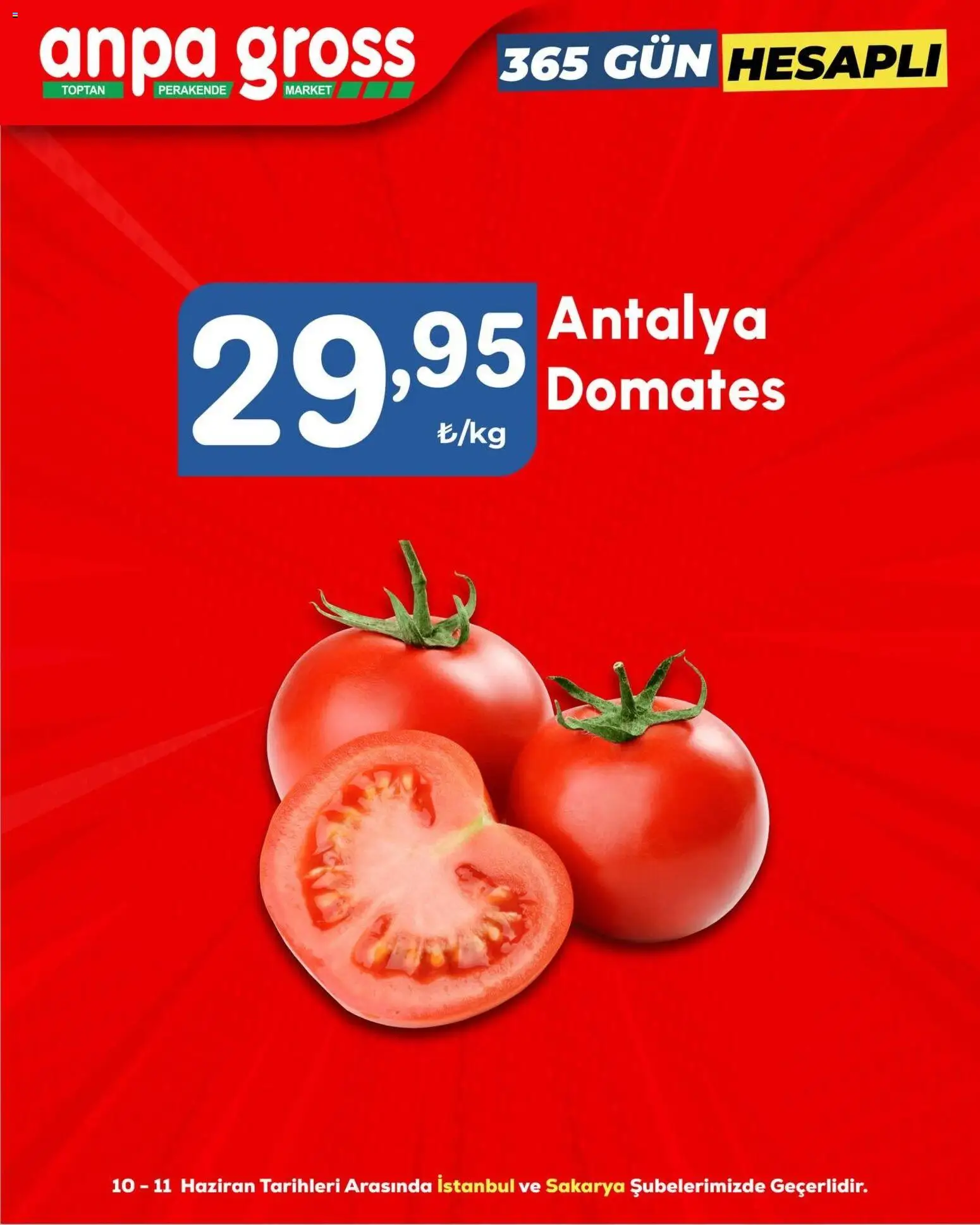 Anpa Gross - Sebze ve meyve - 10 Haziran 2026 tarihinden itibaren geçerlidir | Sayfa: 2 | Ürünler: Domates