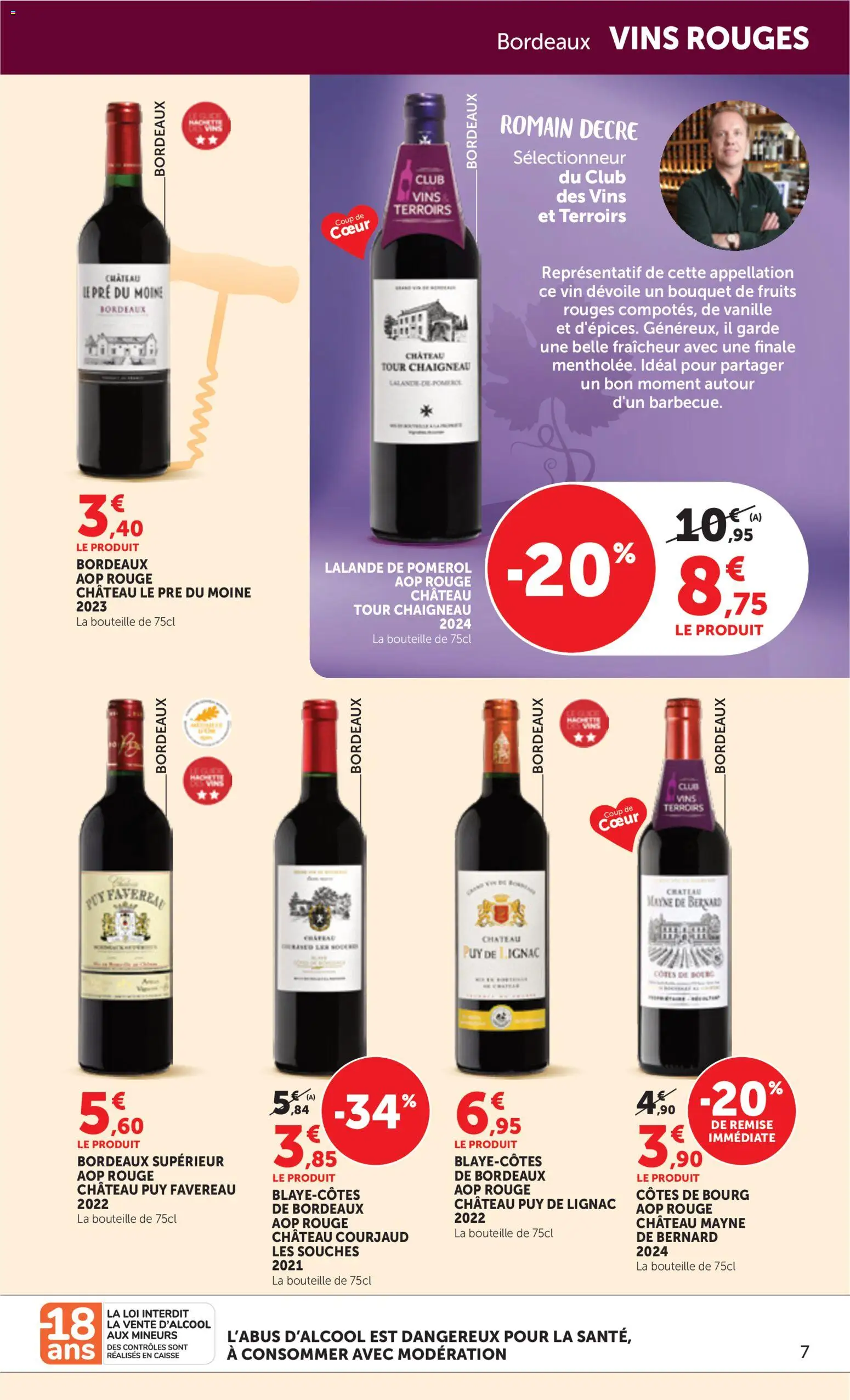 {H1} | Page: 7 | Produits: Bordeaux superieur, Vanille, Fruits, Bouteille