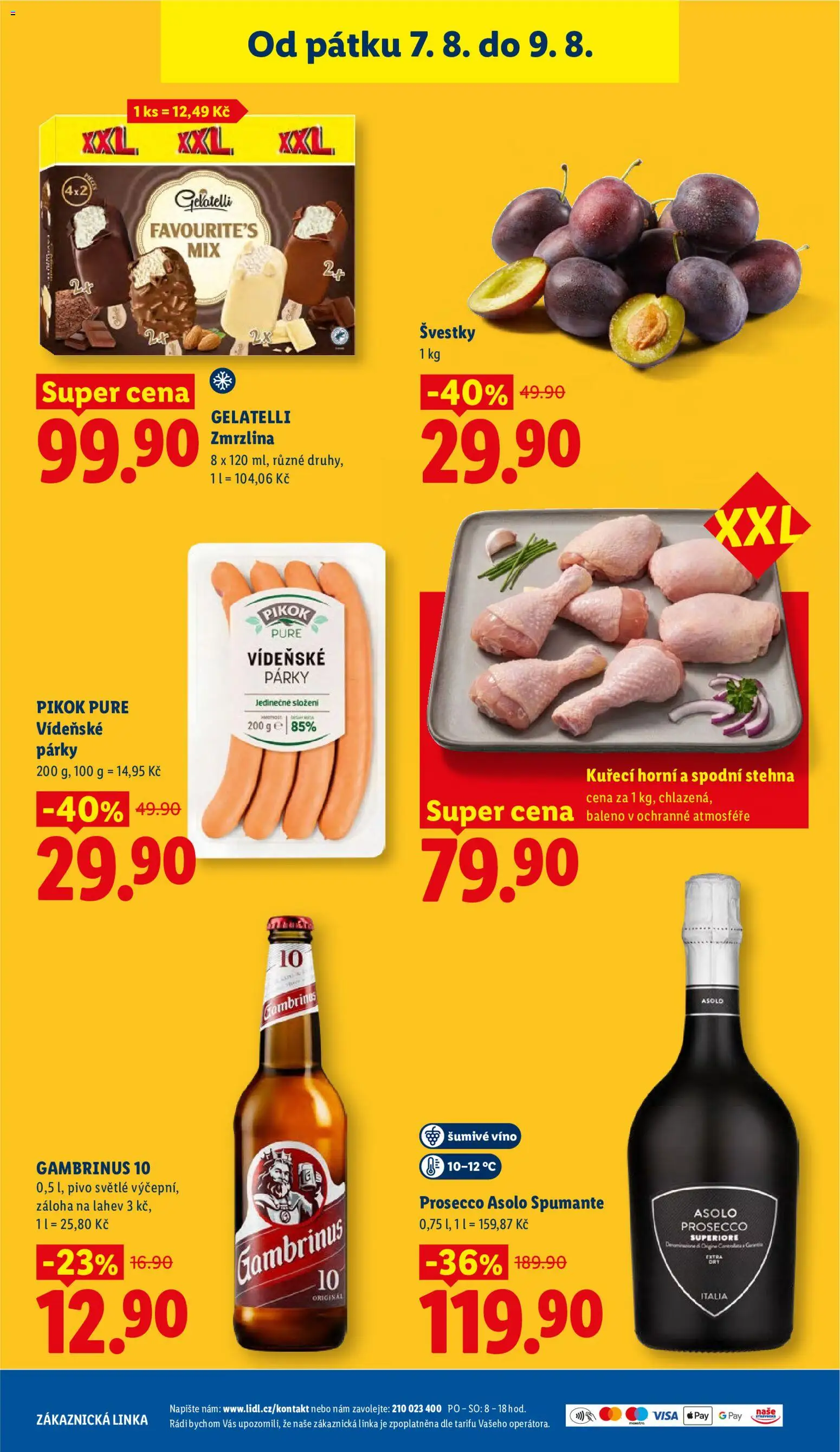 Lidl leták od 06.08.2026 | Strana: 41 | Produkty: Šumivé víno, Párky, Zmrzlina, Pikok
