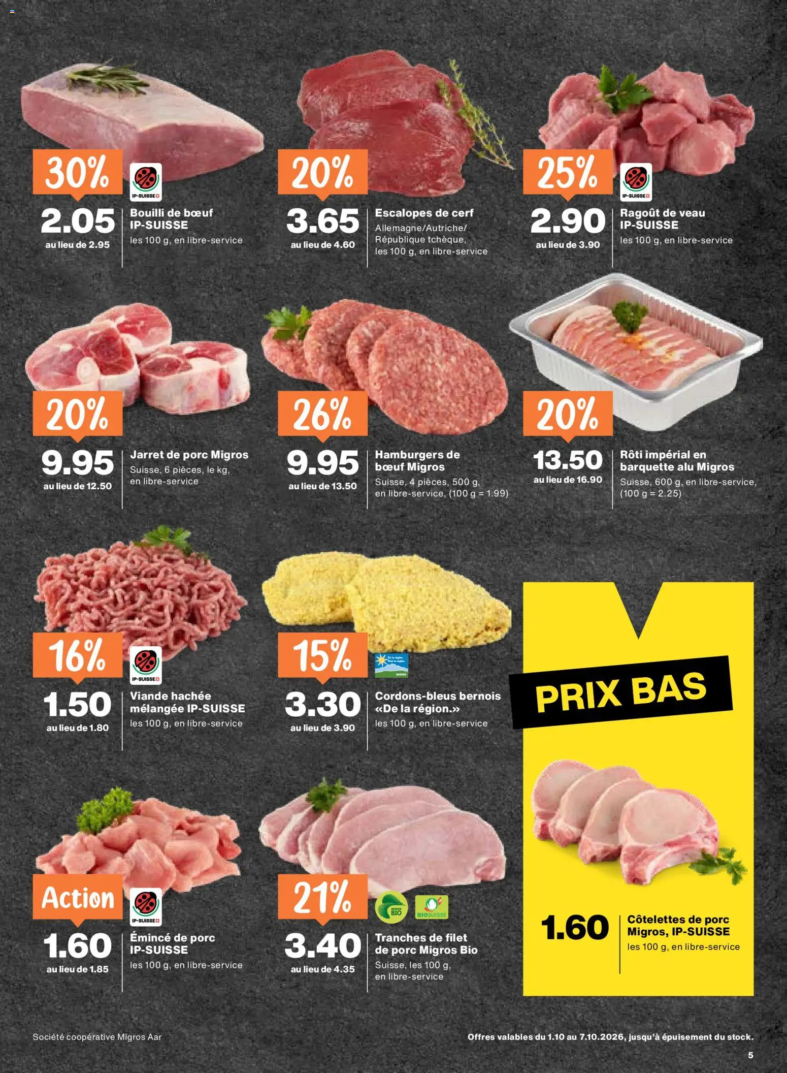 Migros aktionen FR – gültig ab 01.10.2026 | Seite: 5