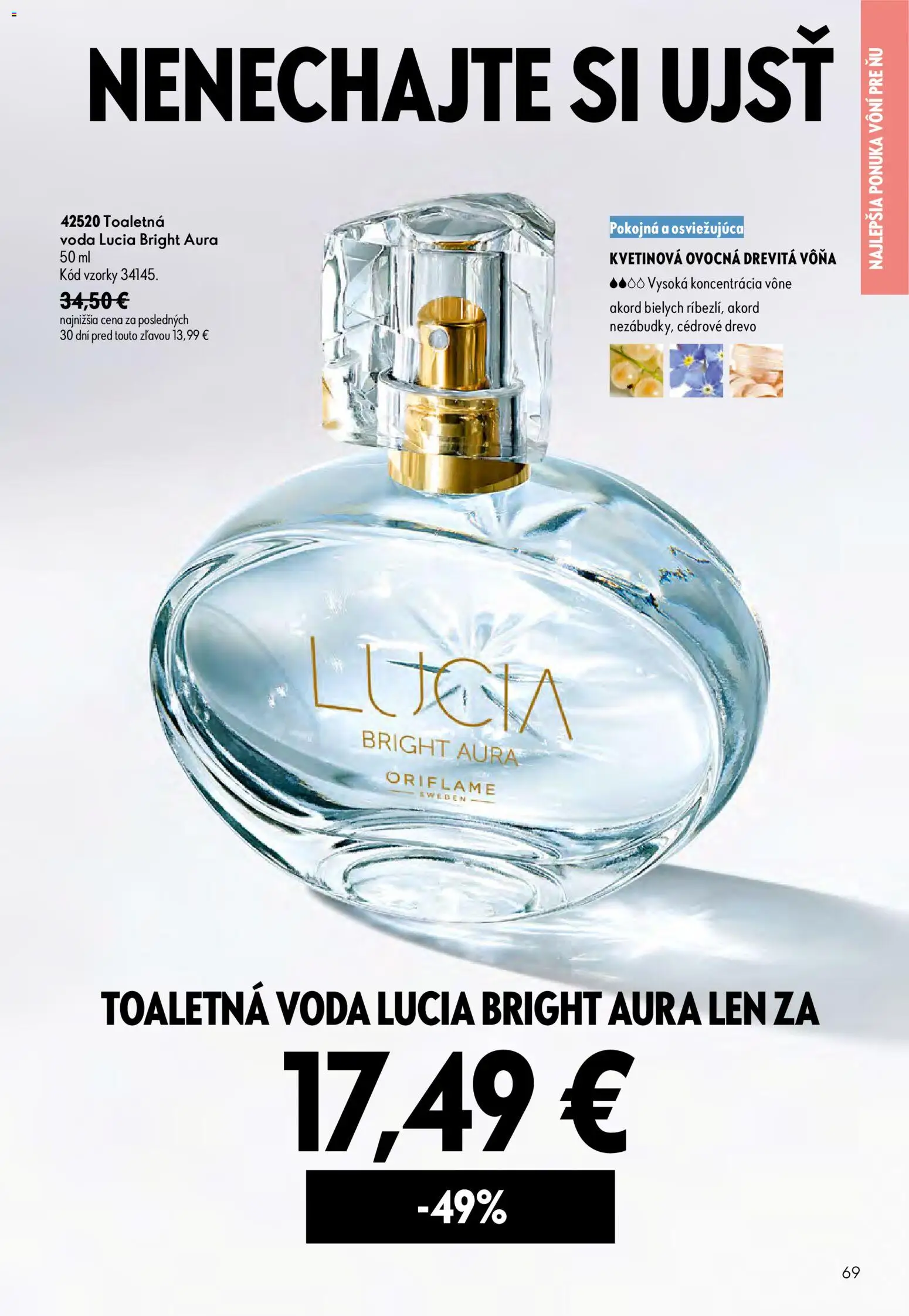 Nové Oriflame akcie – leták je platný od 29.07.2026 | Strana: 69 | Produkty: Toaletná voda, Voda