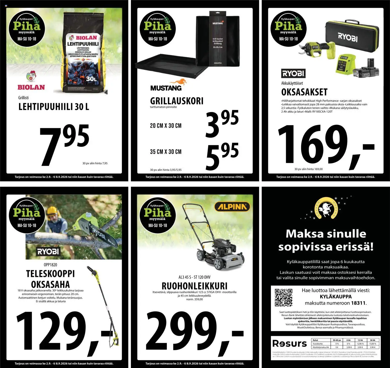Tuuri tarjoukset – voimassa 02/09/2026 alkaen | Sivu: 25 | Tuotteet: Ruohonleikkuri, Oksasakset, Akku, Laturi