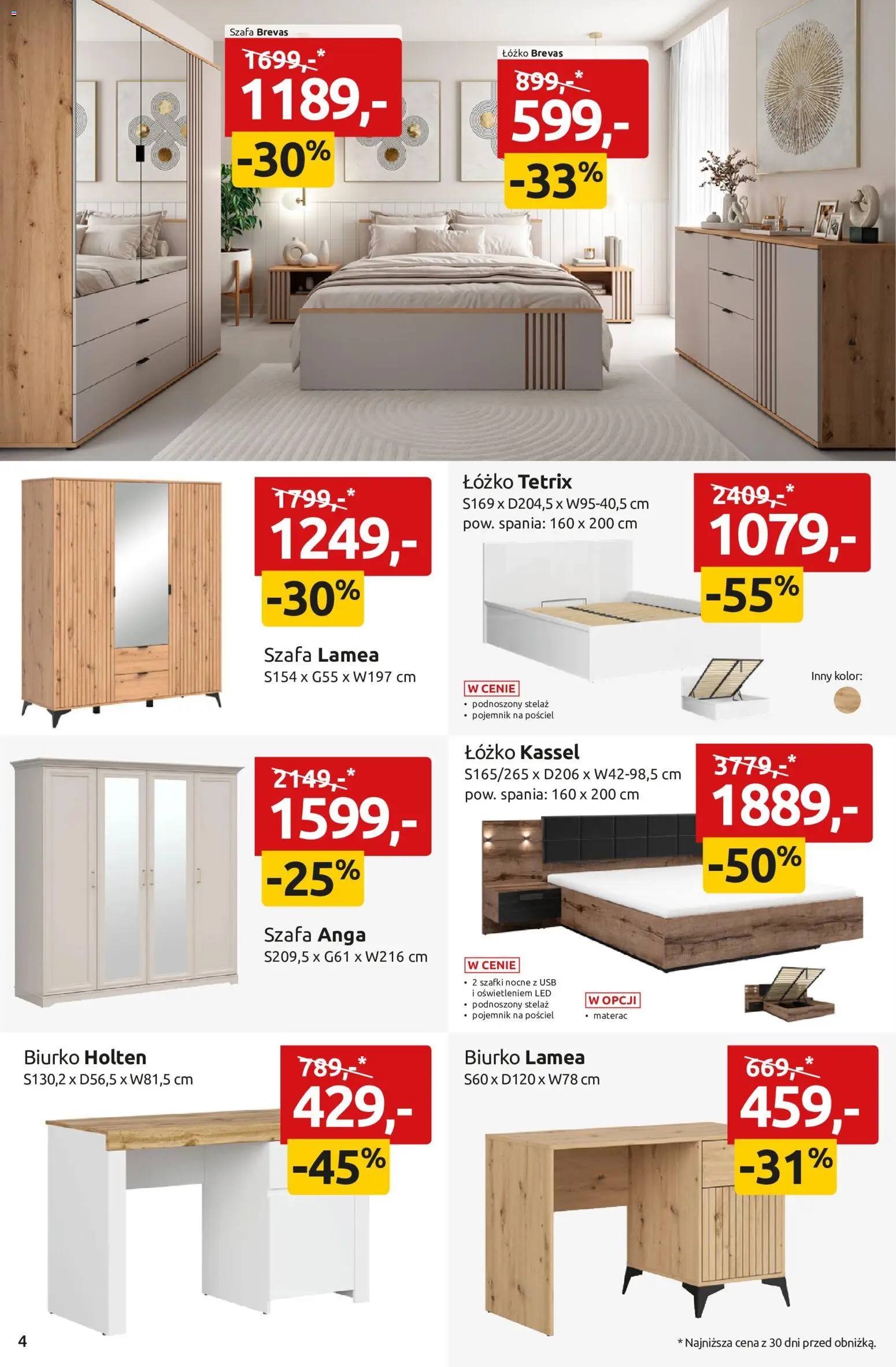 Black Red White promocje od 11.05.2026 | Strona: 4 | Produkty: Pościel, USB, Materac, Biurko