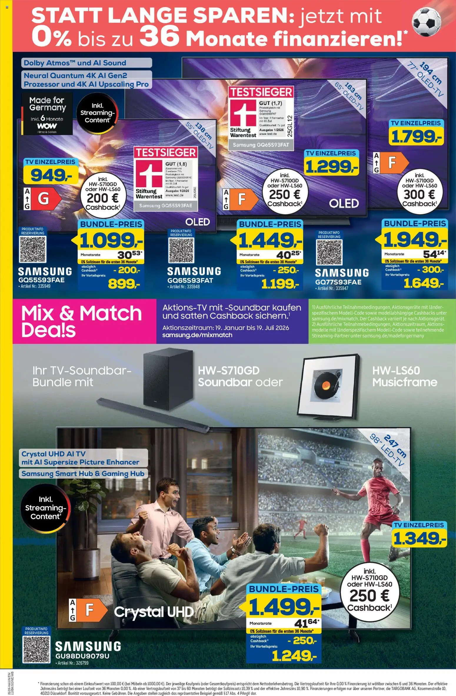 Euronics Prospekt Berlet – gültig ab 11.06.2026 | Seite: 2 | Produkte: Samsung, Soundbar, TV, Fernseher