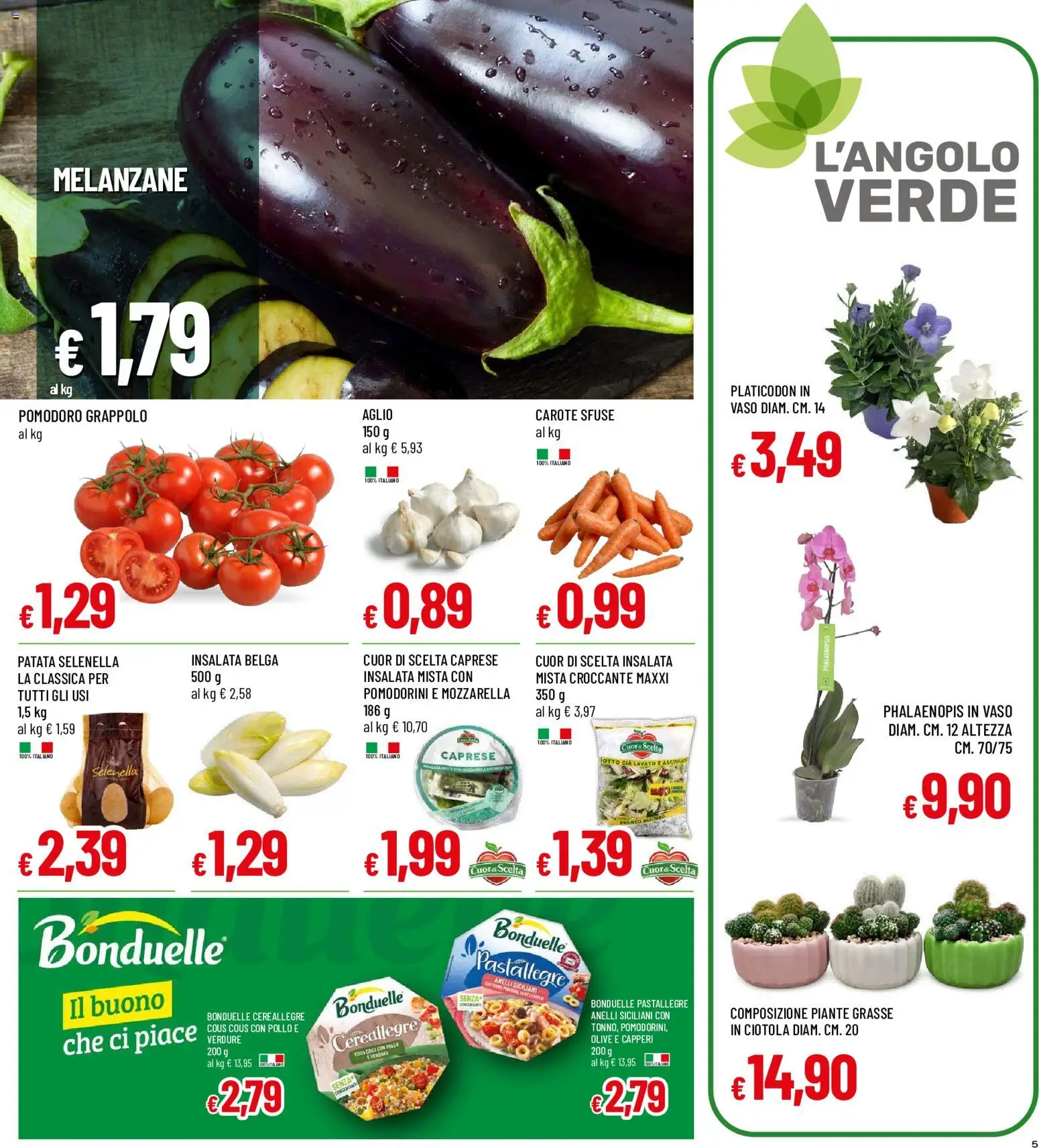 Volantino Galassia del 11/06/2026 | Pagina: 5 | Prodotti: Verdure, Mozzarella, Carote, Olive