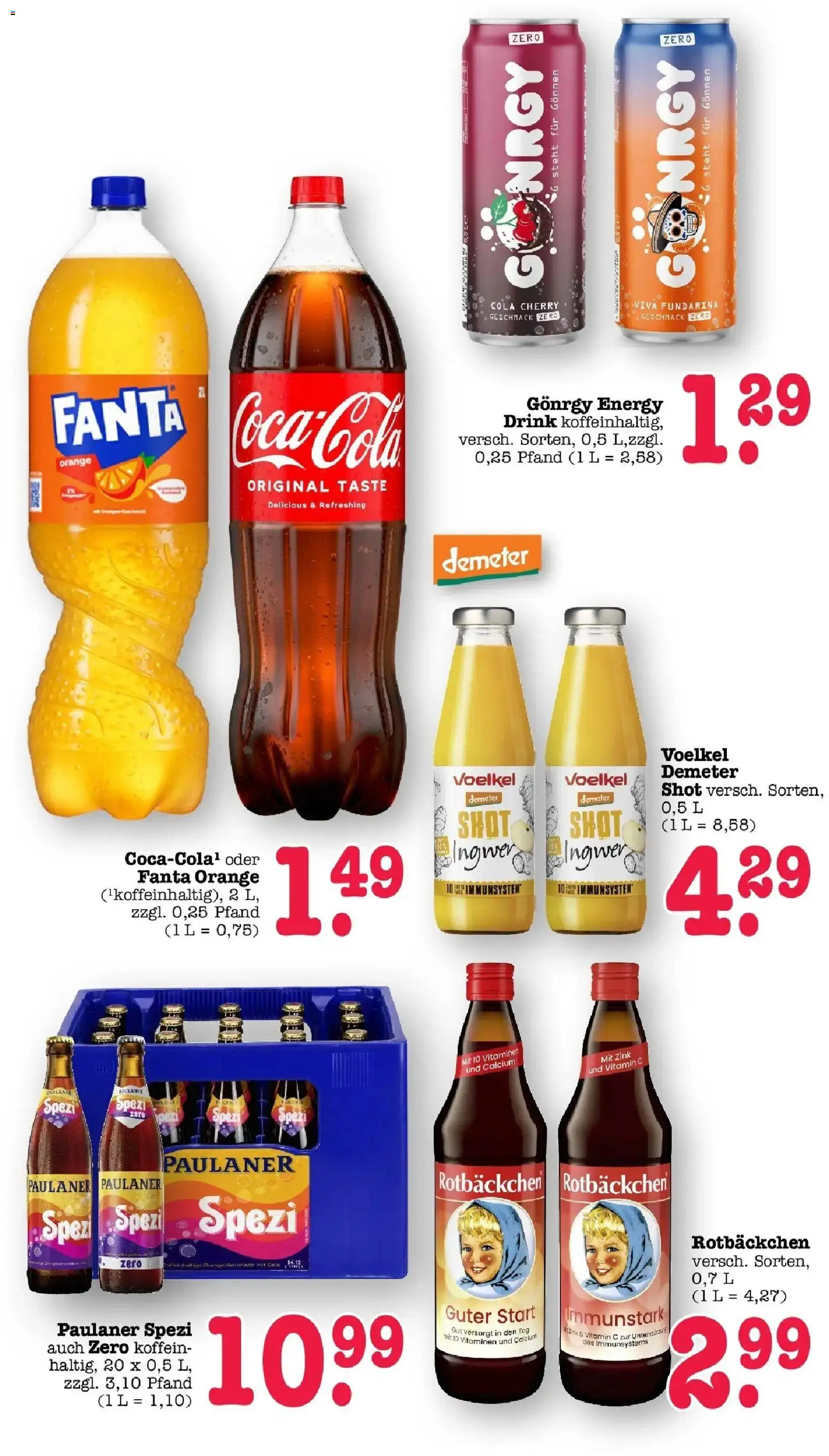 Edeka prospekt Bühlertal	 – gültig ab 04.05.2026 | Seite: 48 | Produkte: Fanta, Cola, Energy, Paulaner spezi