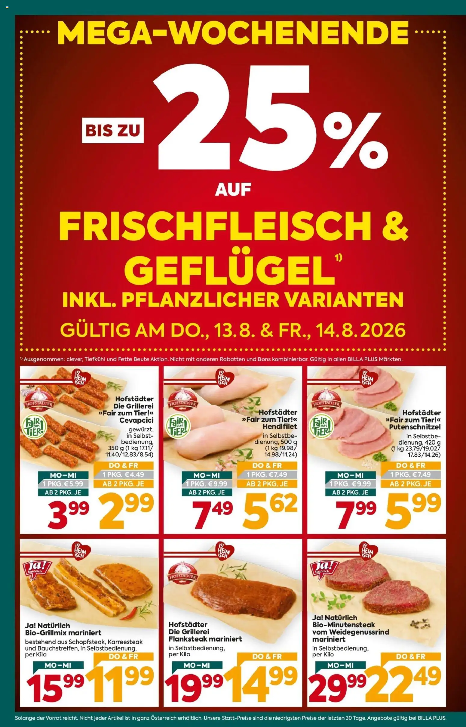Billa Plus Flugblatt - Steiermark von 13.08.2026 - Aktuelle Angebote | Seite: 2