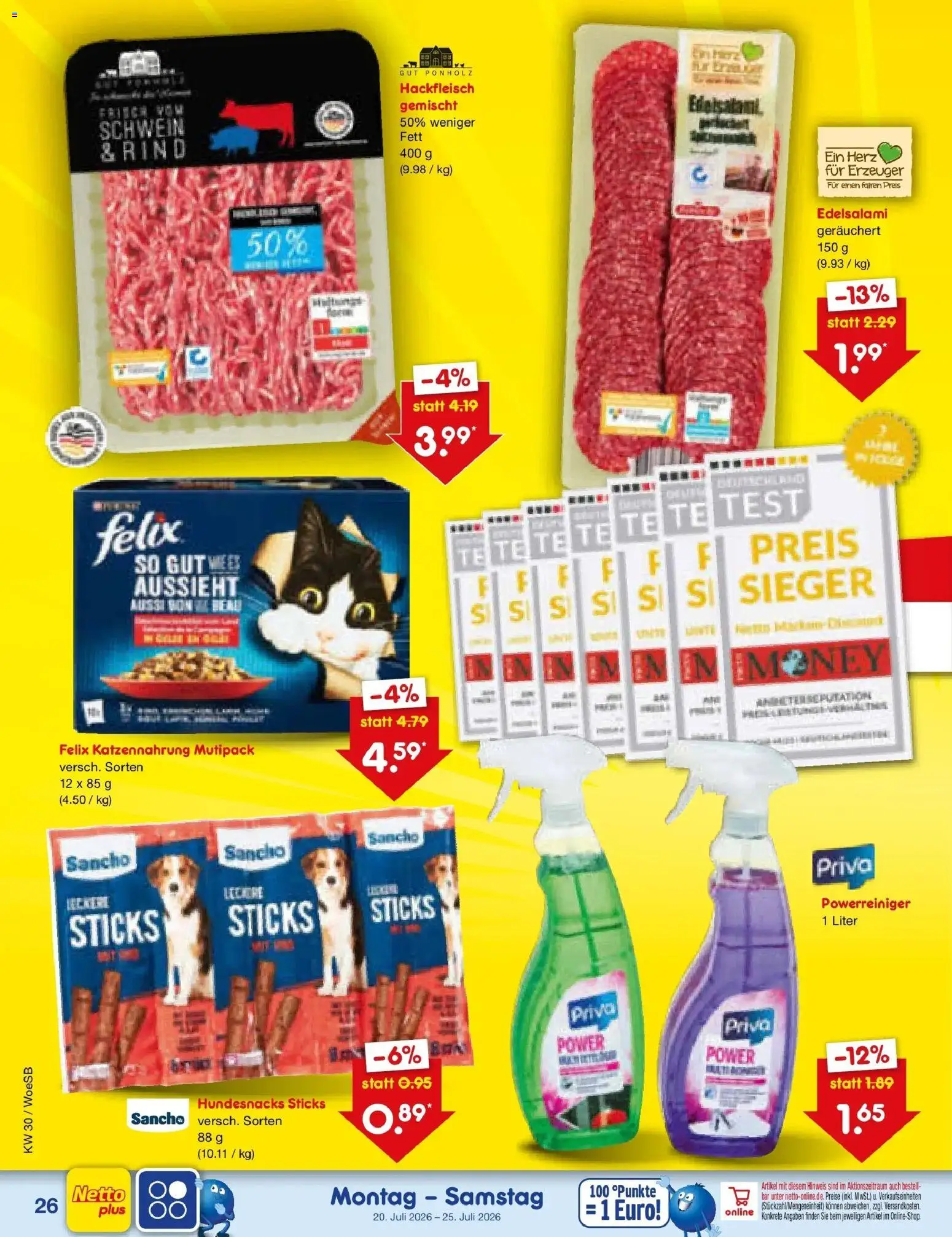 Netto Marken-Discount Prospekt Gemmingen – gültig ab 20.07.2026 | Seite: 42 | Produkte: Hackfleisch