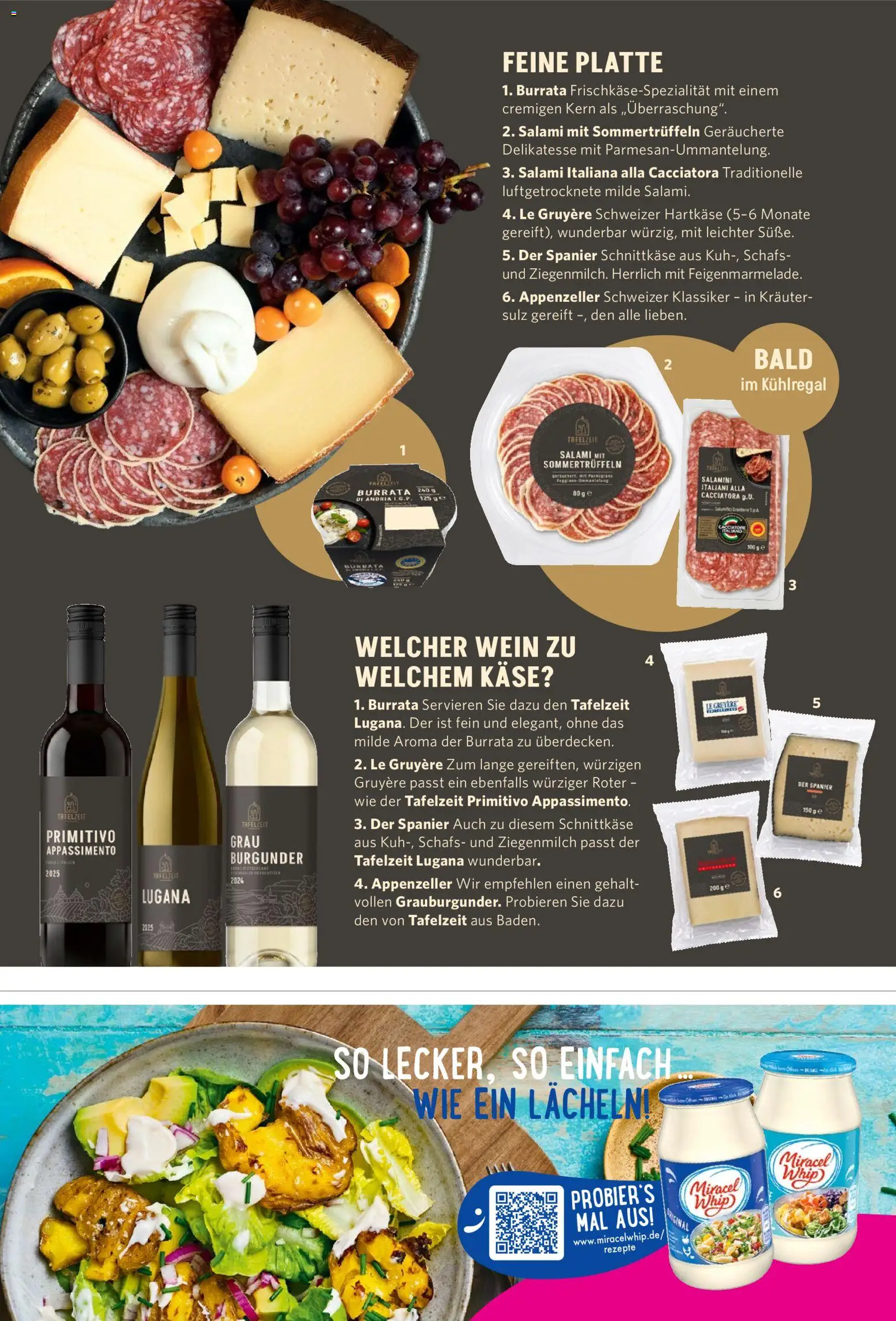 Famila Nordwest myTime – gültig ab 01.11.2026 | Seite: 46 | Produkte: Käse, Burrata, Salami, Wein