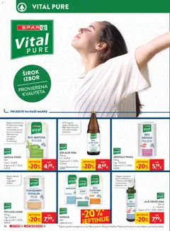 Spar Katalog - Pregled kataloga iz trgovine Spar, vrijedi od 14.10.2026 | Stranica: 22 | Proizvodi: Matcha, Ulje, Sok, Aloe vera