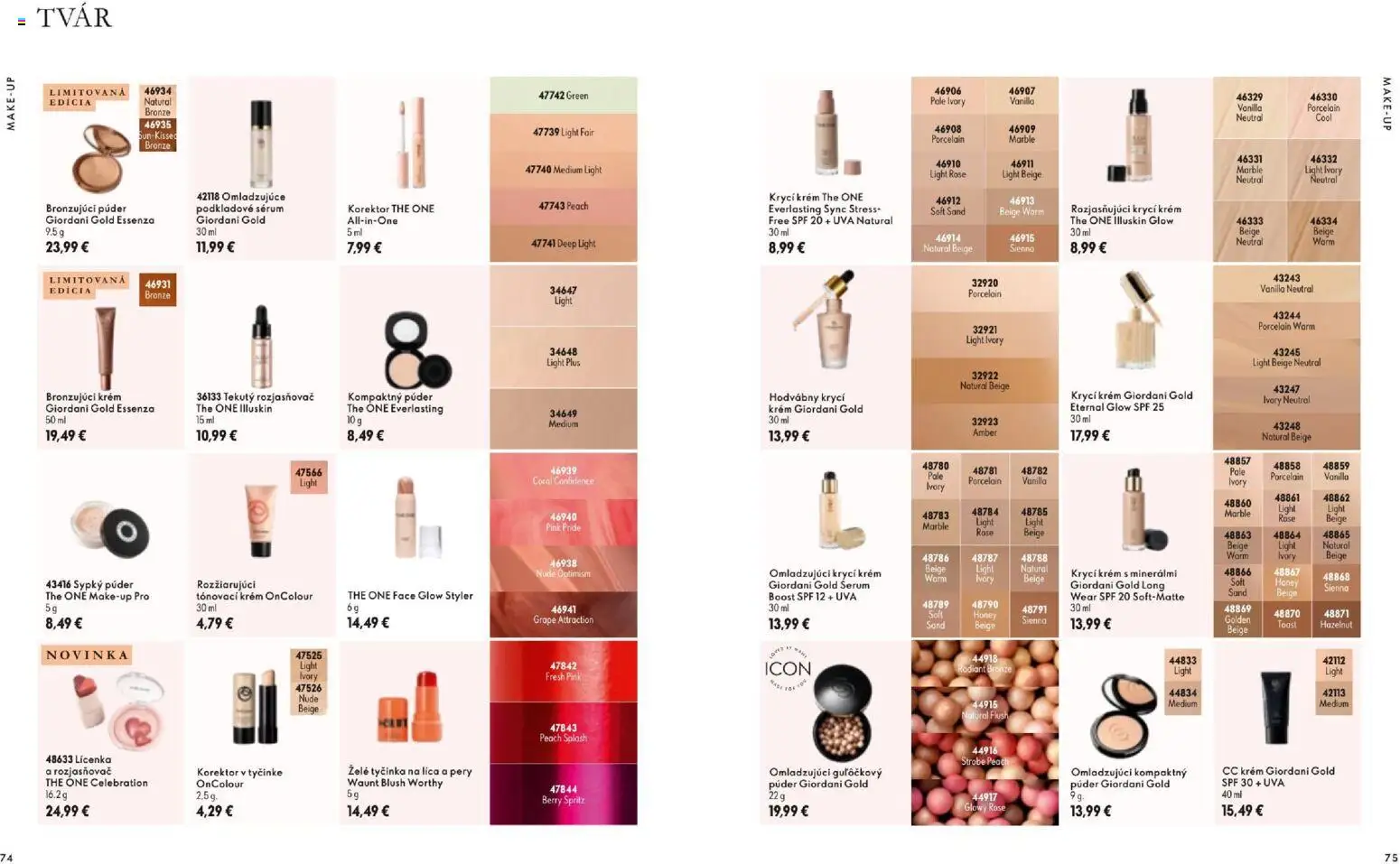 Nové Oriflame akcie – leták je platný od 11.11.2026 | Strana: 38 | Produkty: Korektor, Púder, Lícenka, Krém